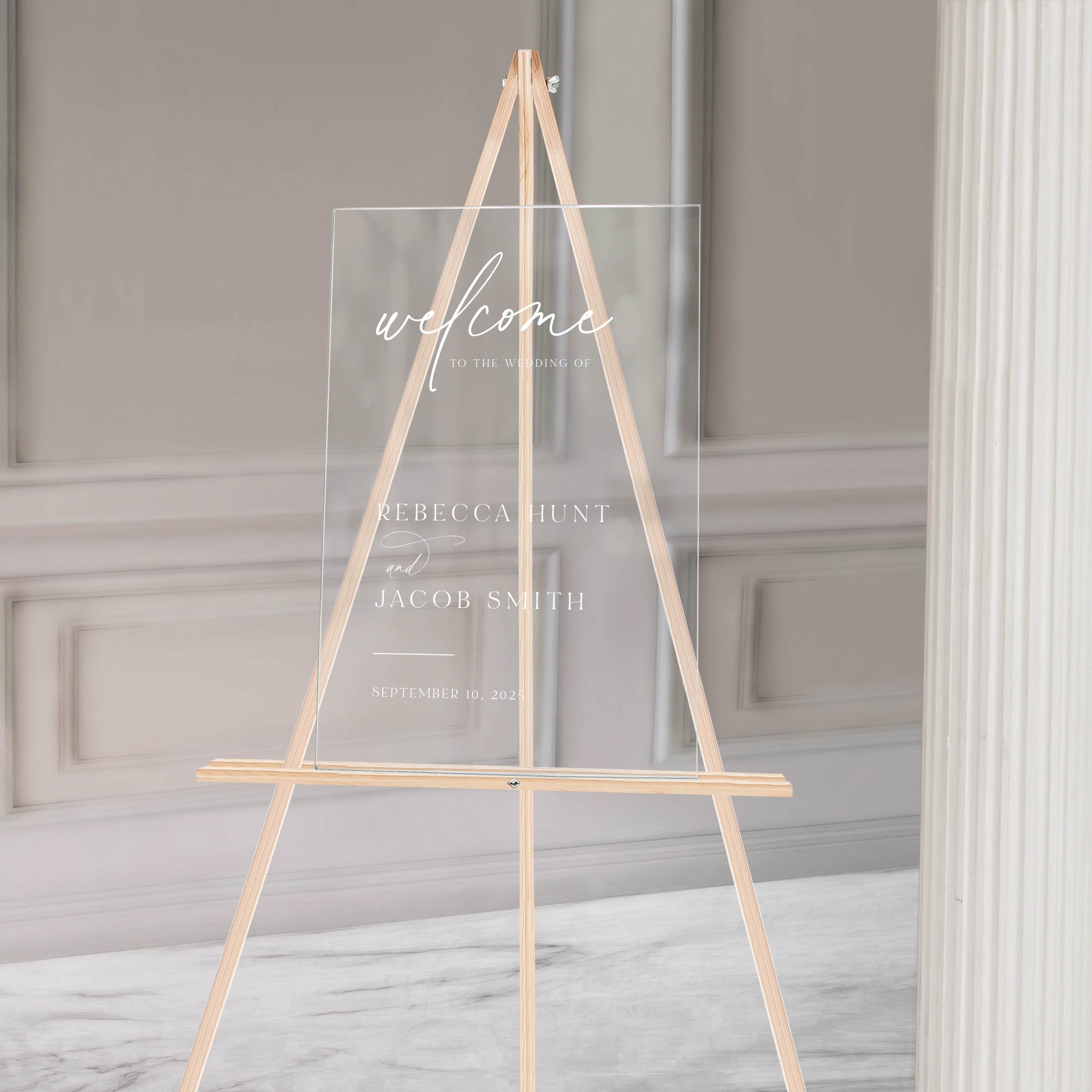 Acrylic Welcome Sign