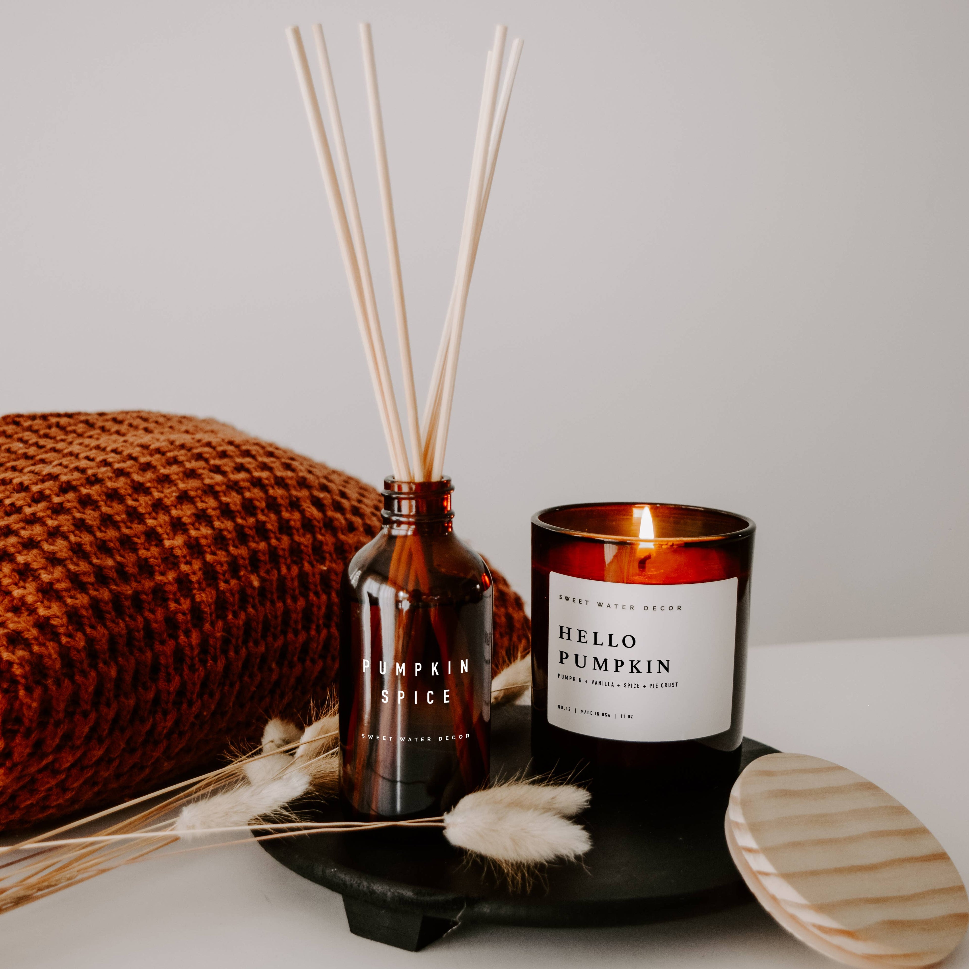 Hello Pumpkin 11 oz Soy Candle - Fall Home Decor & Gifts