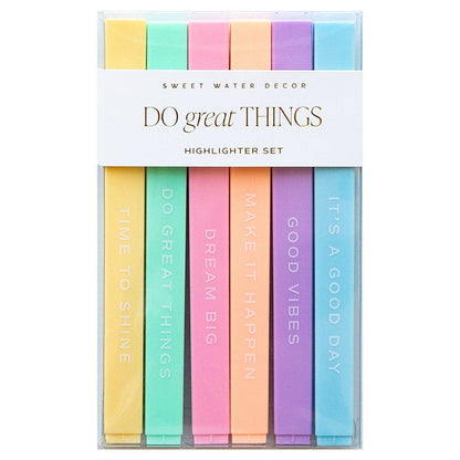 *NEW* Do Great Things Highlighter Set - Stationery Set