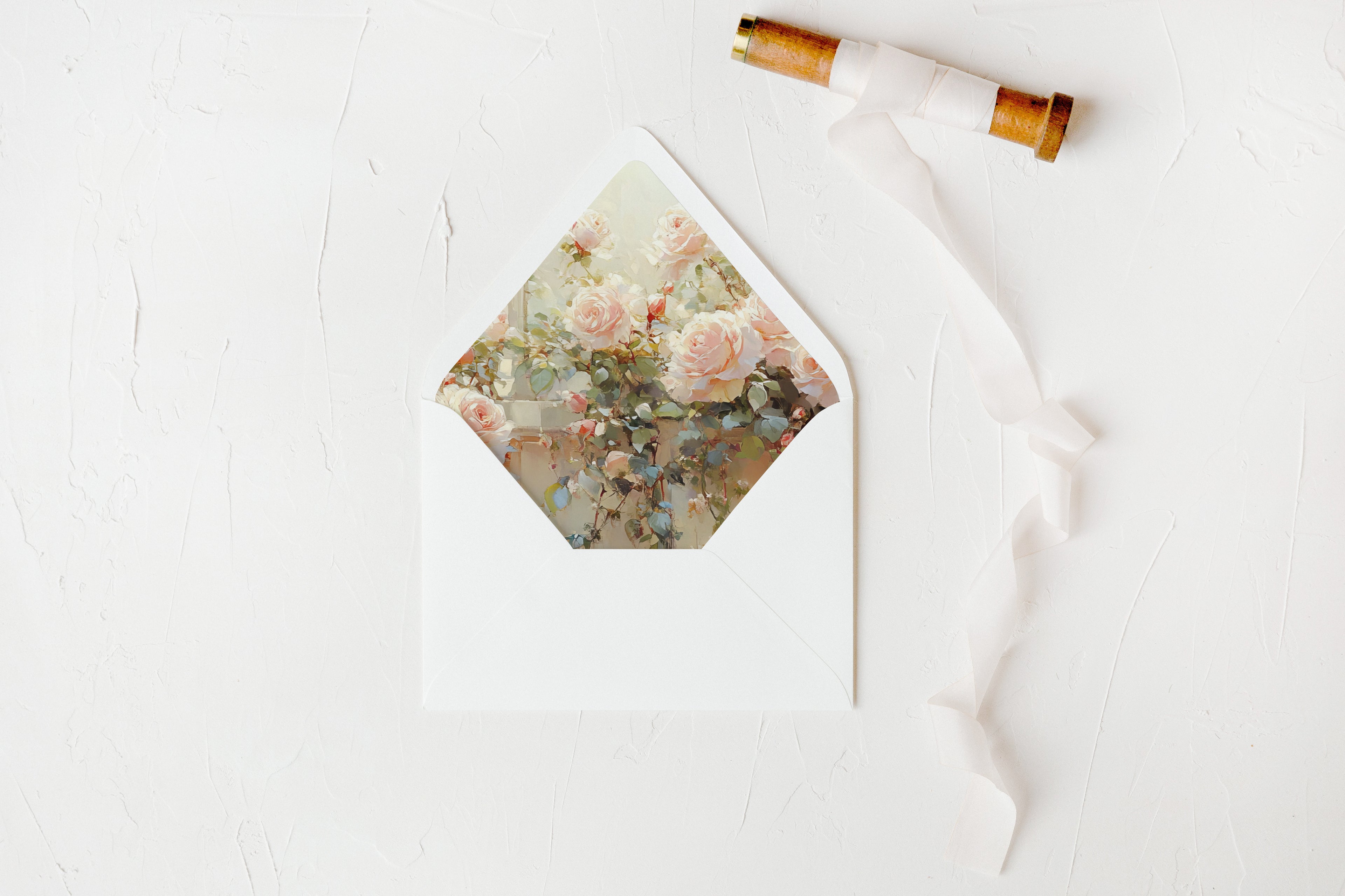 Airy Roses Envelope Liners