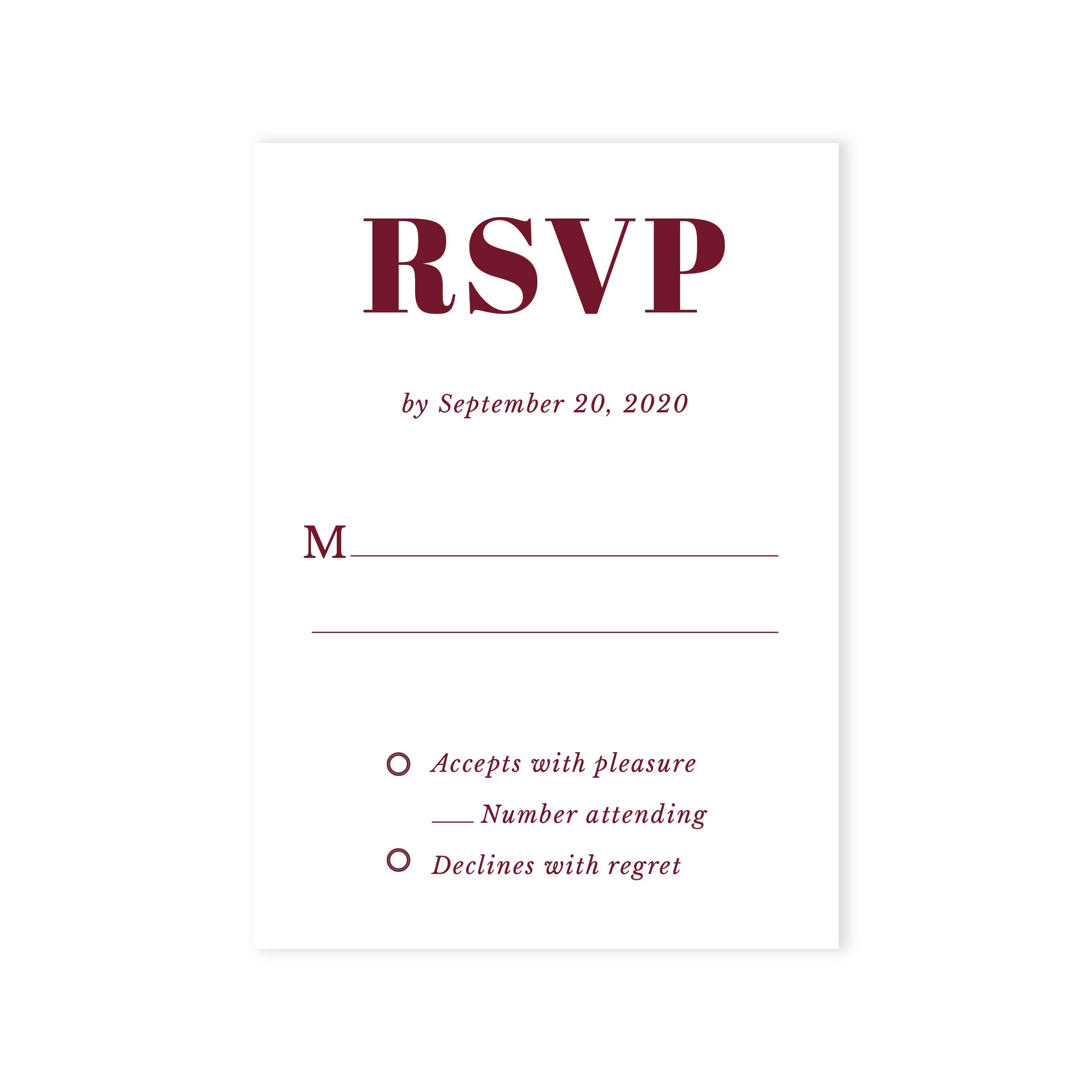 Amarone RSVP