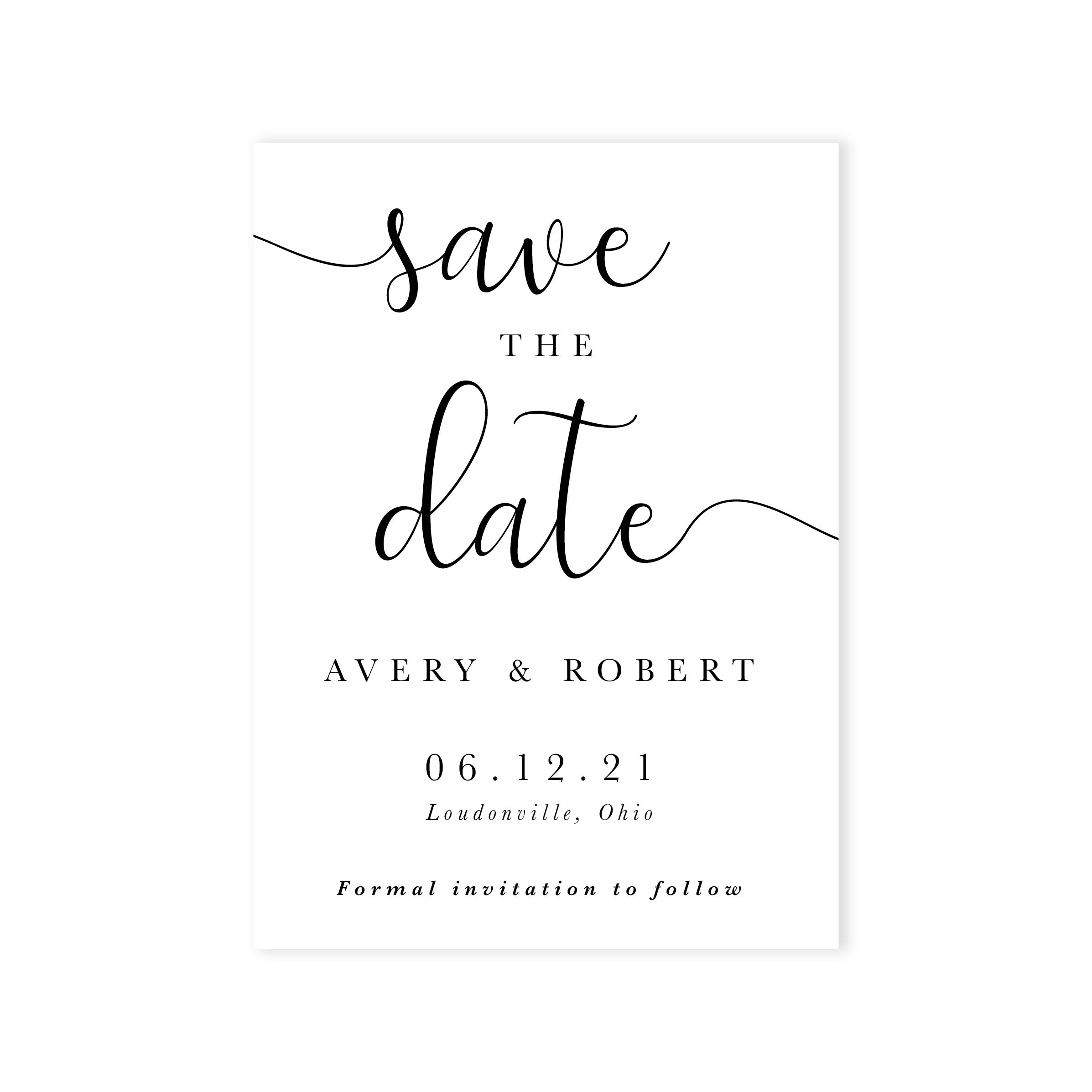 Avery Save The Date