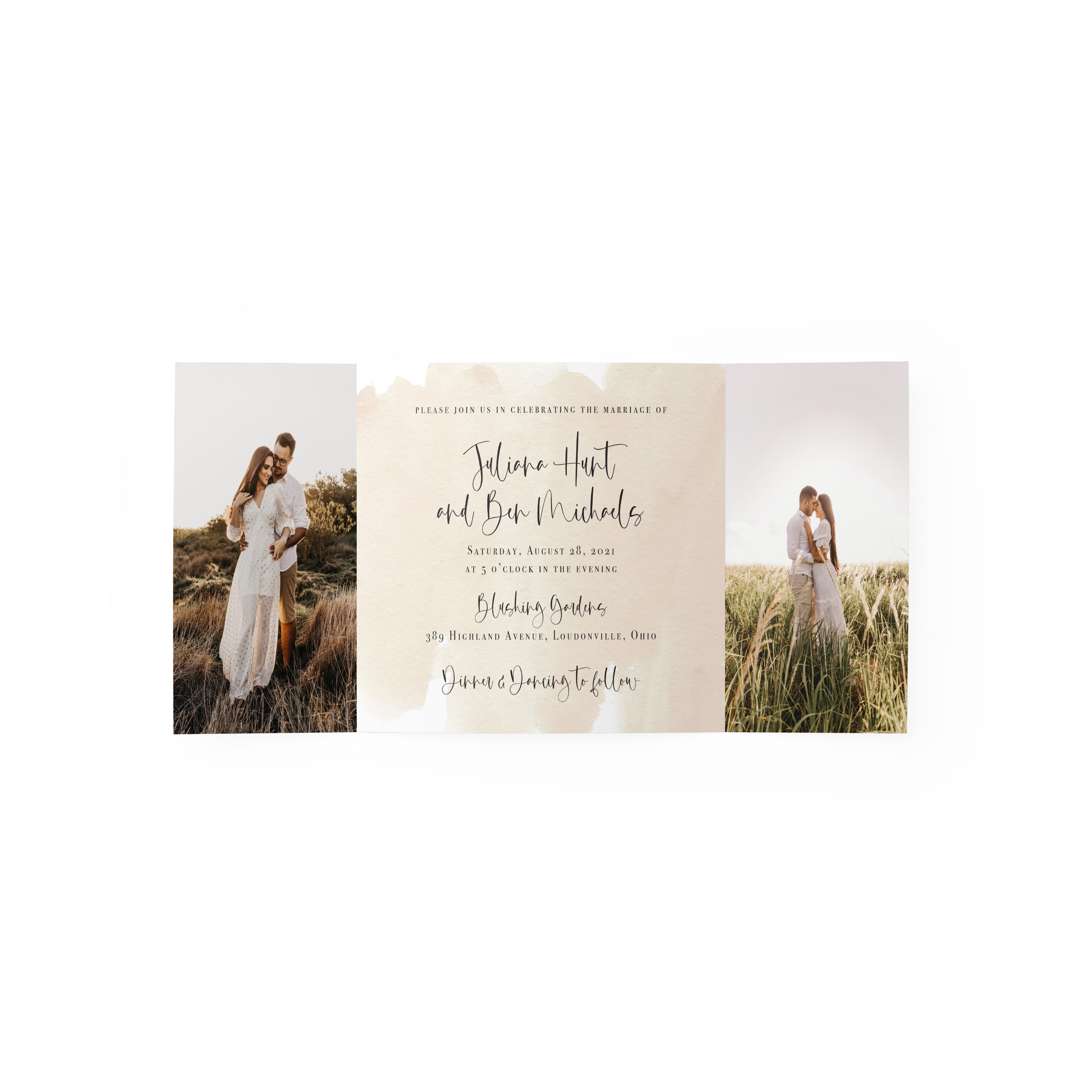 Boho Gate Fold Invitation