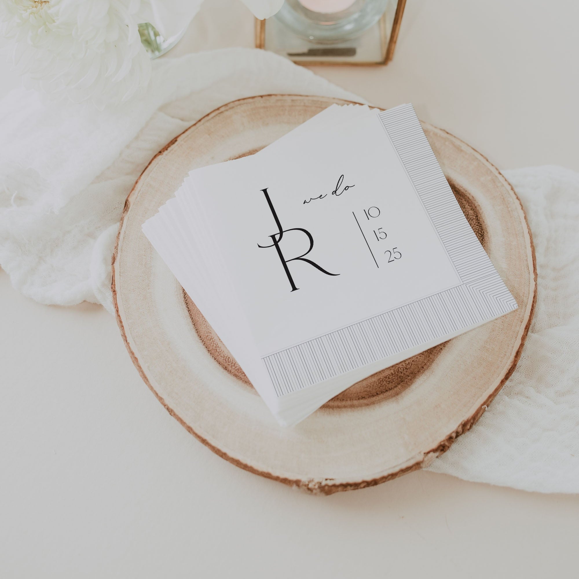 Chic Initials Napkin
