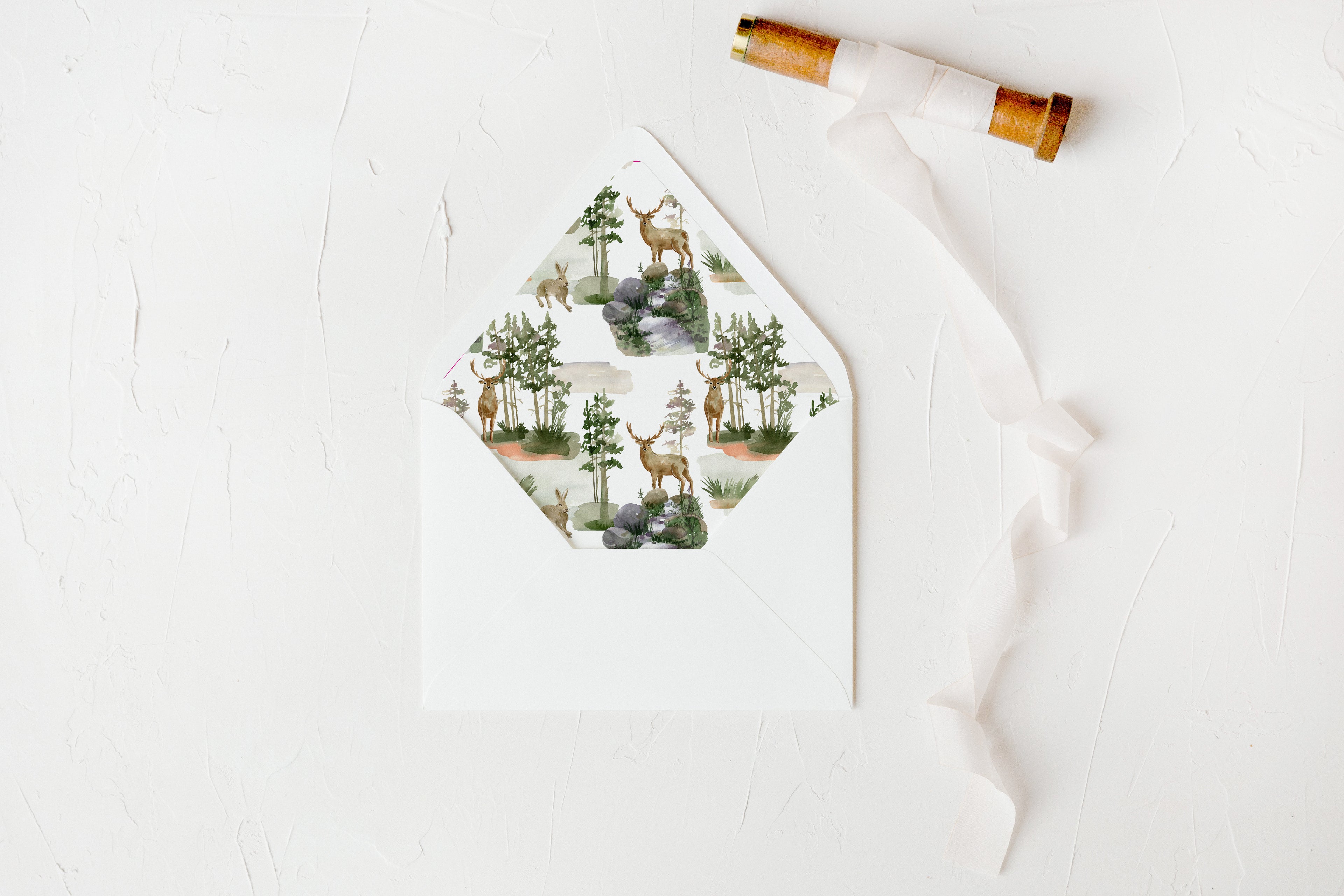 Deer Forest Envelope Liners