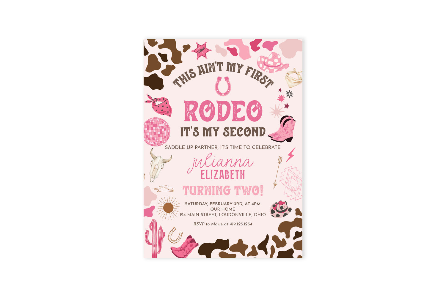 Rodeo Birthday Invitation
