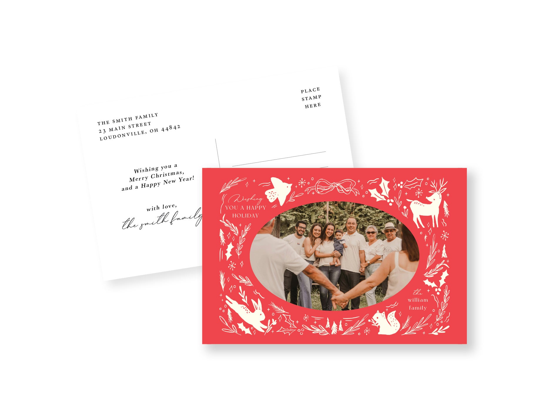 Holiday Nature Scene Postcard