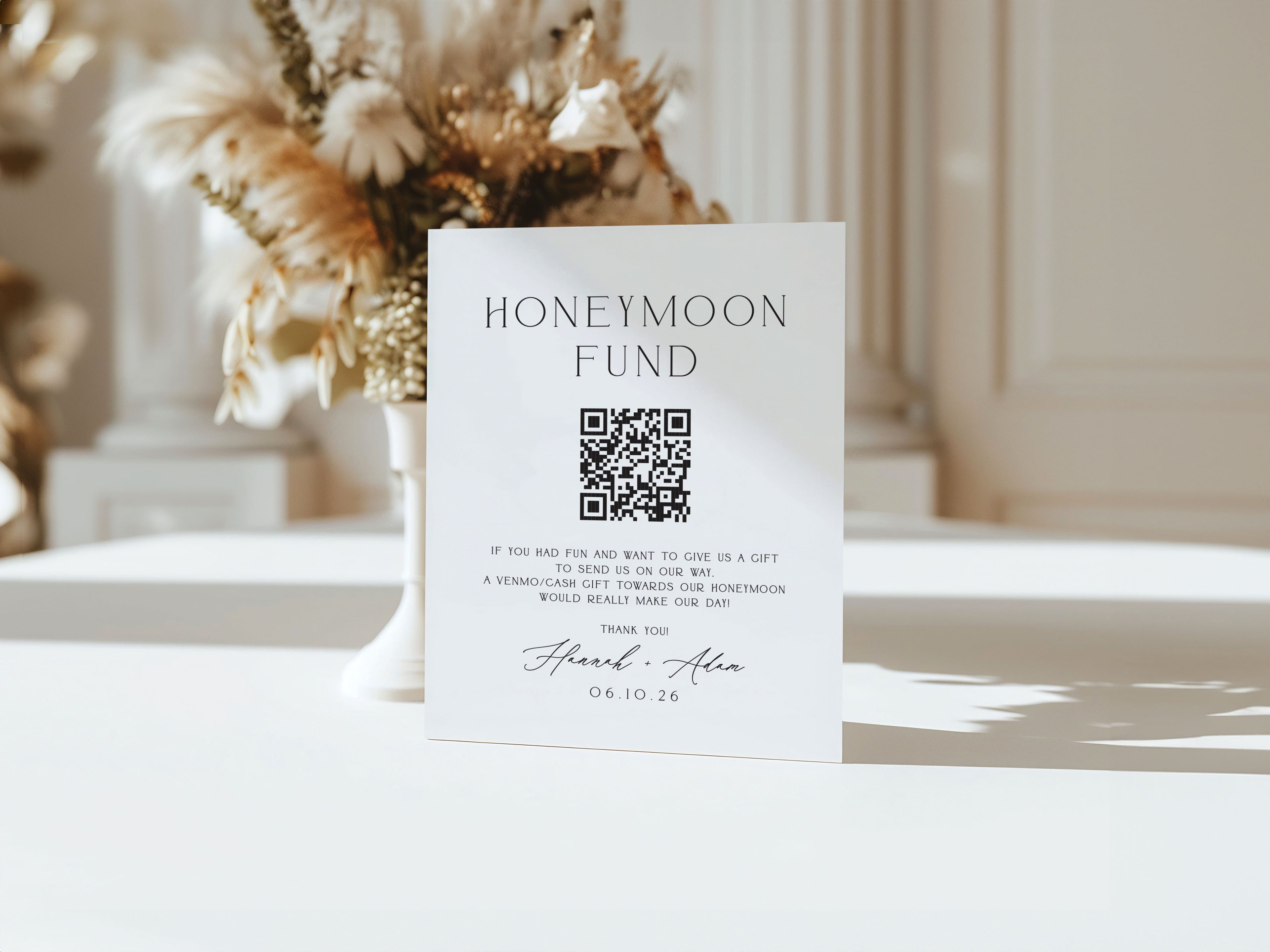 Honeymoon Fund Sign