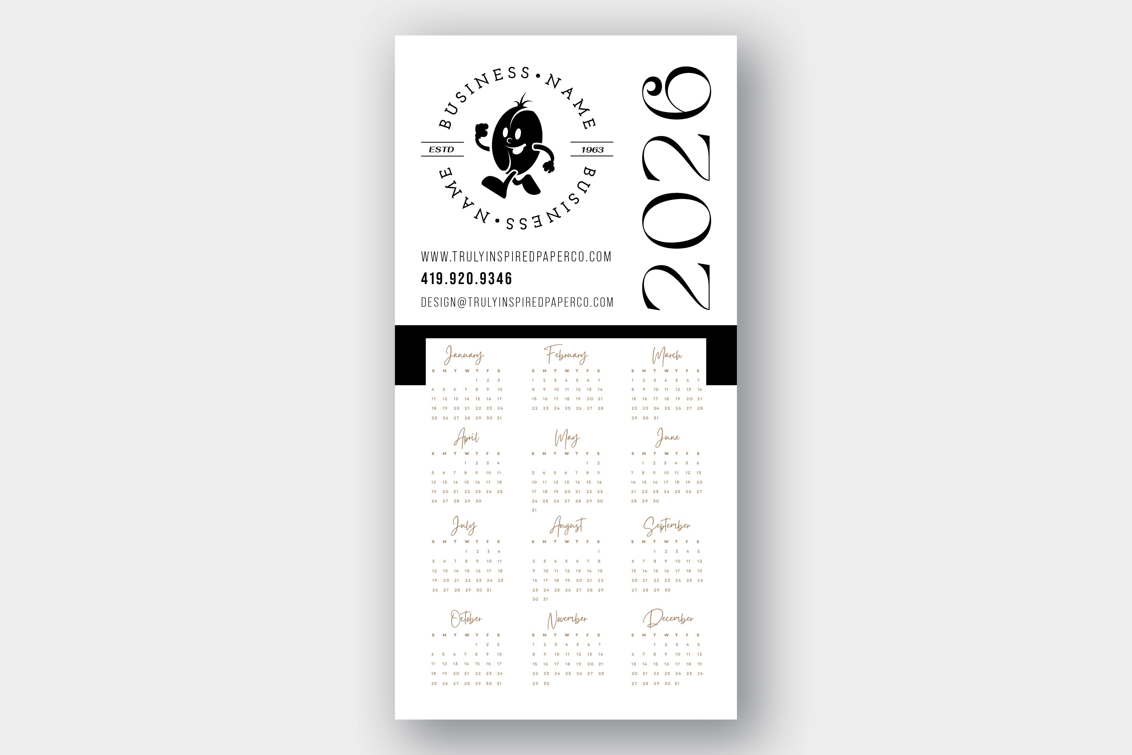 Logo Calendar Magnet