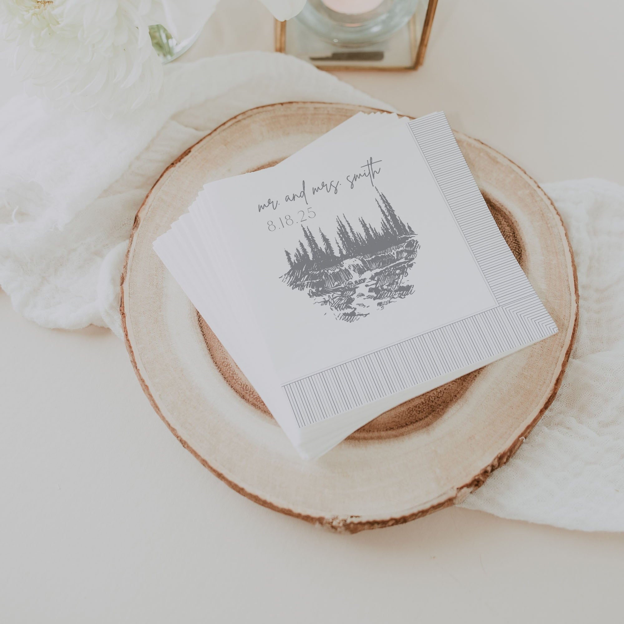 Mountain Landscape Napkin