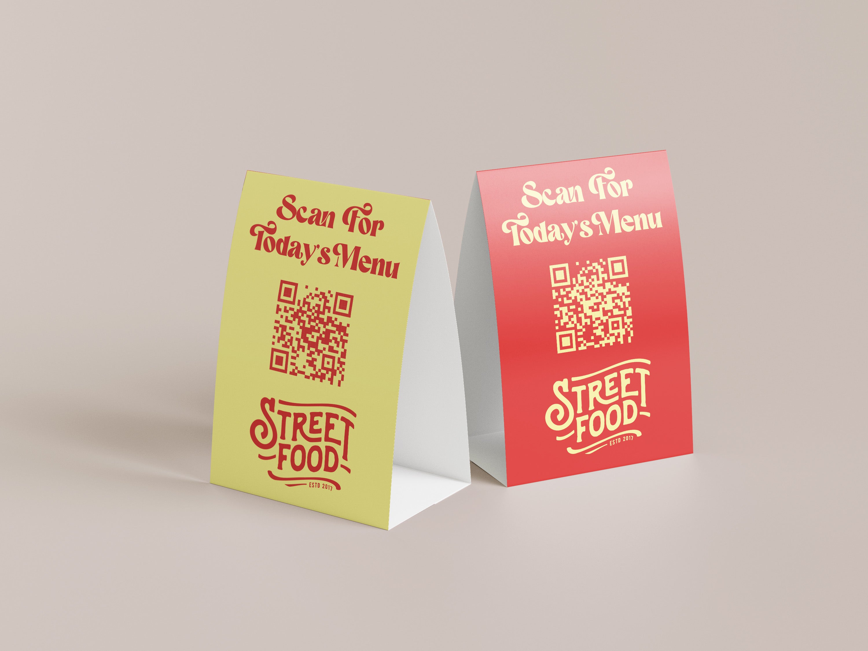 Restaurant Table Tent