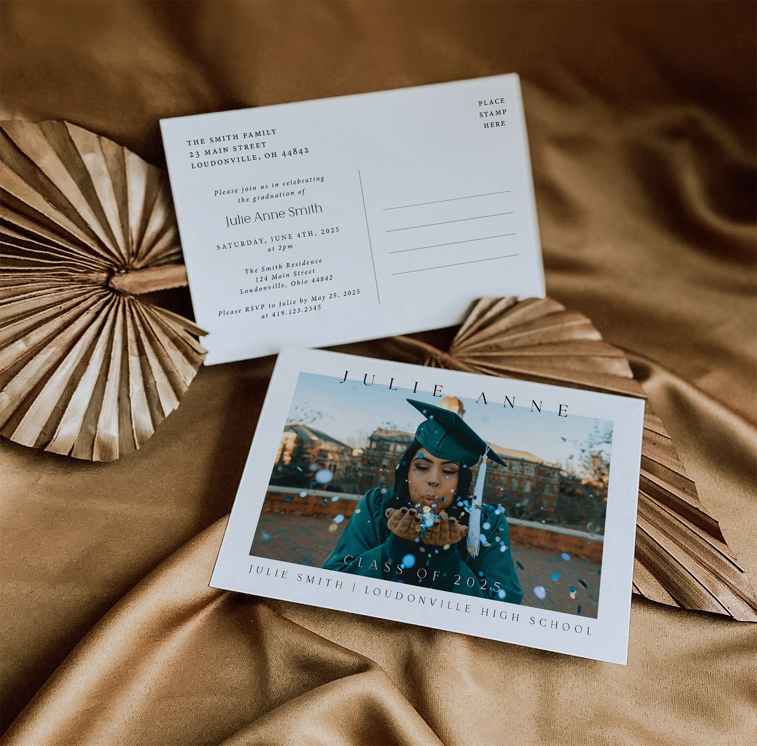 Simple Type Graduation Postcard