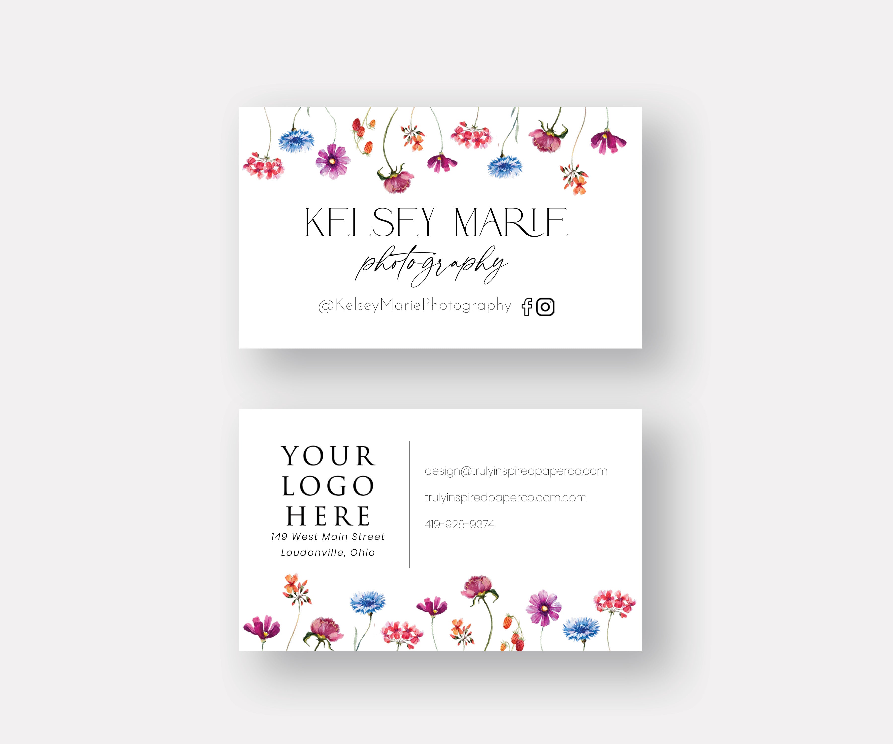 Wildflower Business Cards