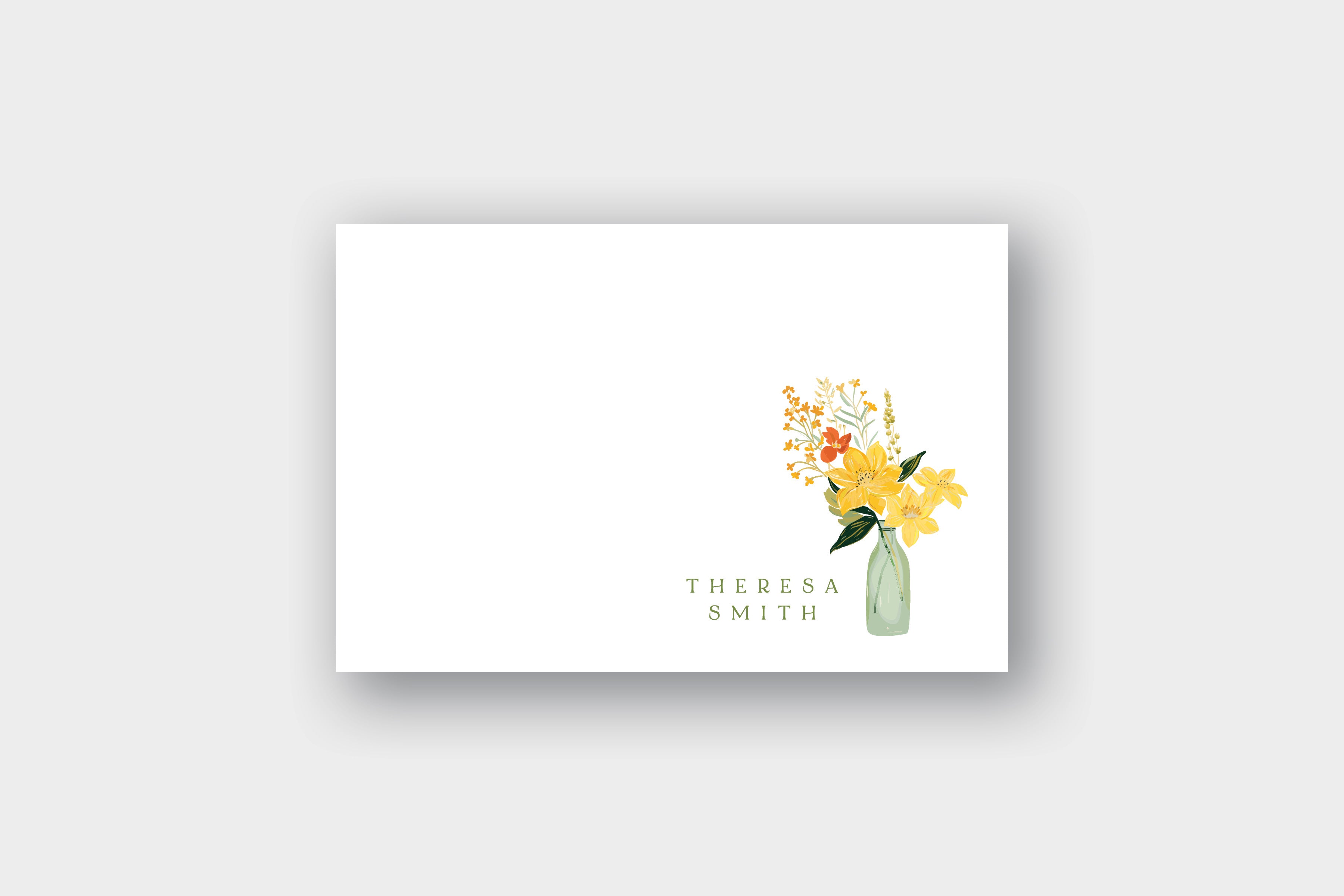 Wildflower Bow Note Card