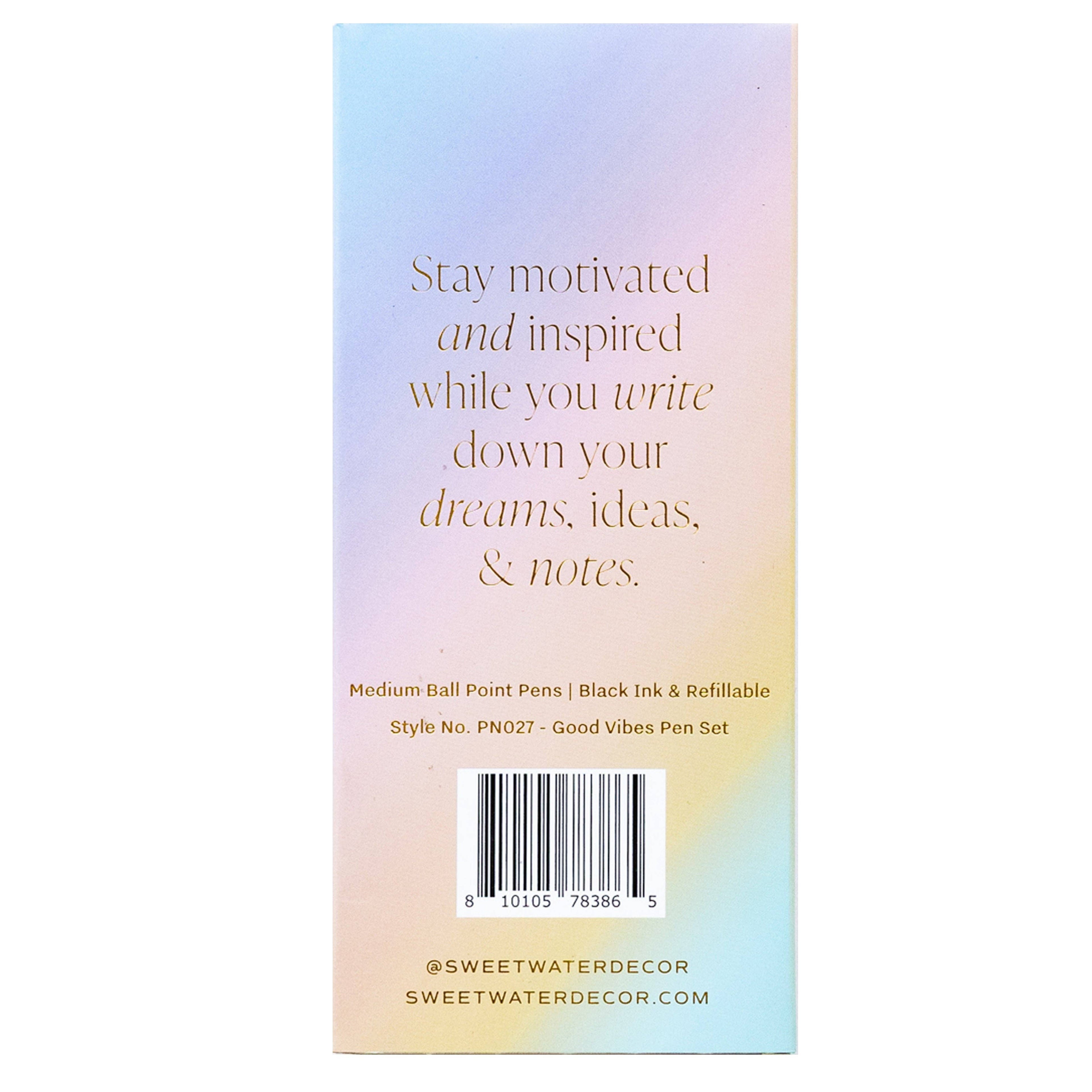 Good Vibes Metal Pen Set - Home Decor & Gifts