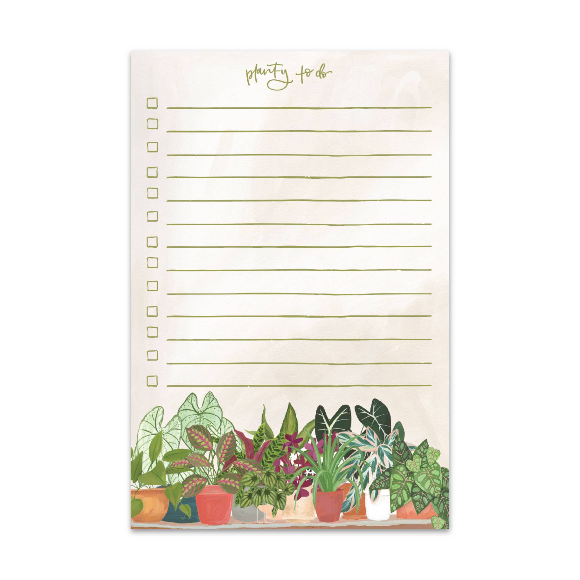 Houseplants Planty To Do Notepad
