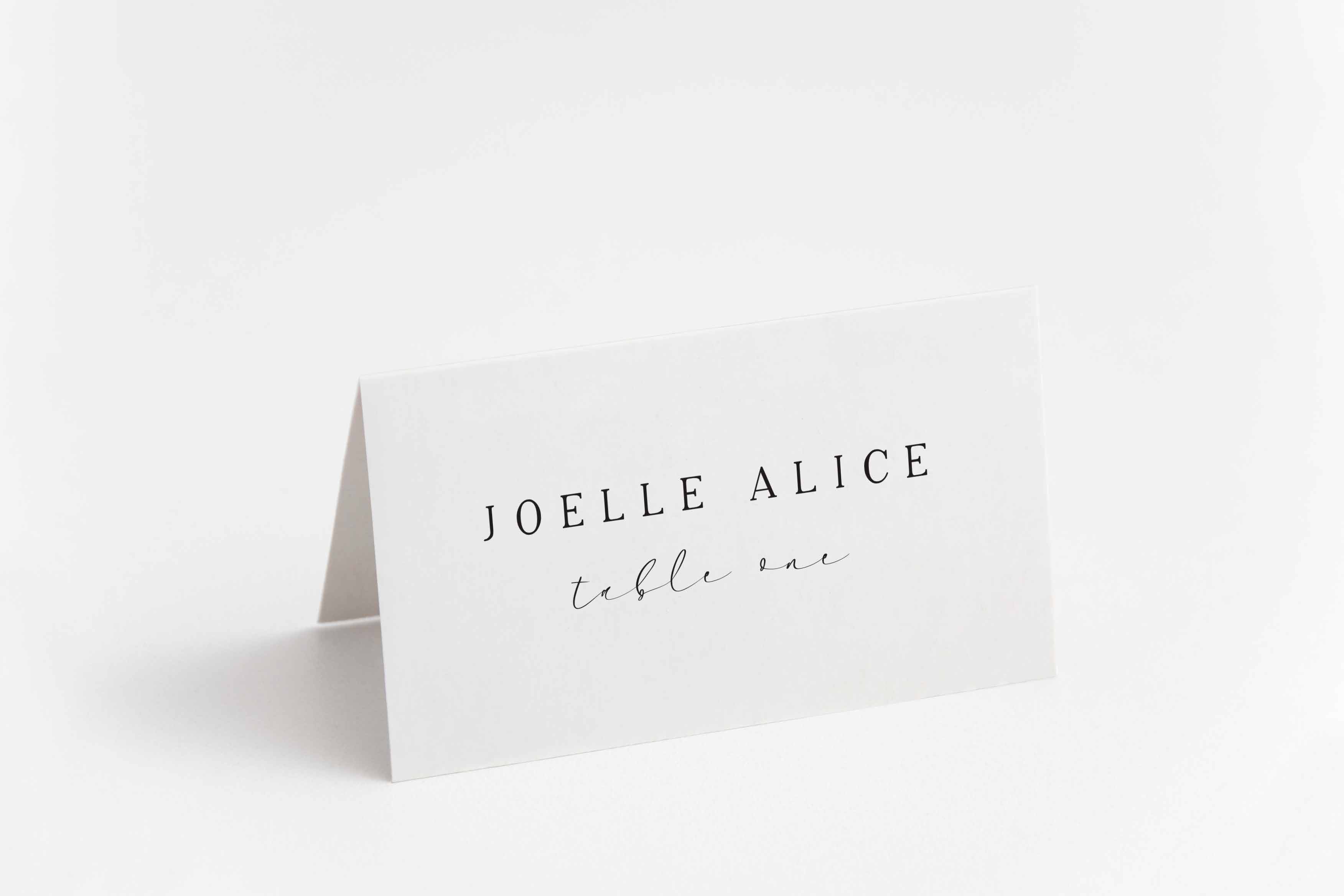 Joelle Place Card