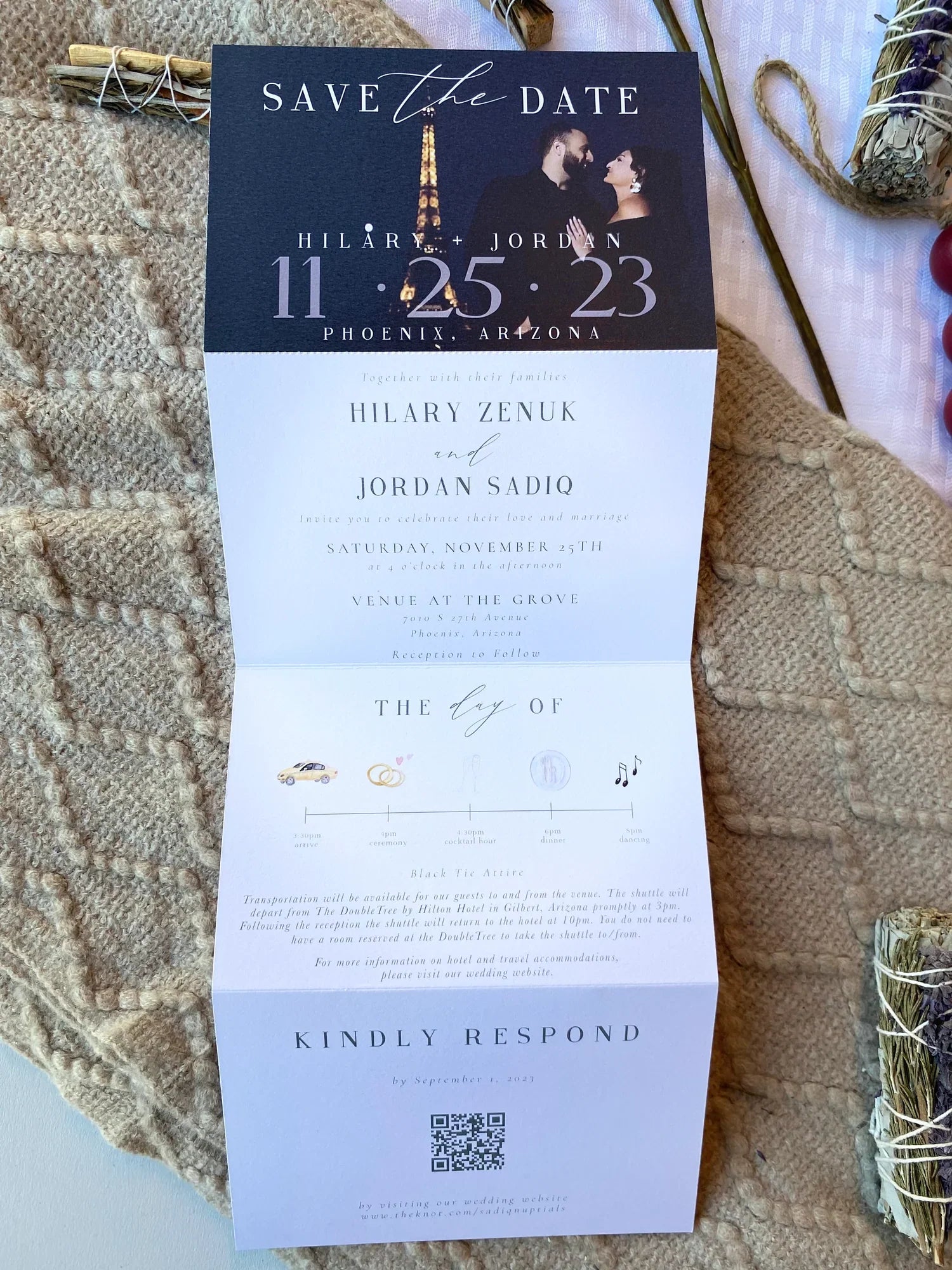 Save the Date + Wedding Invitation