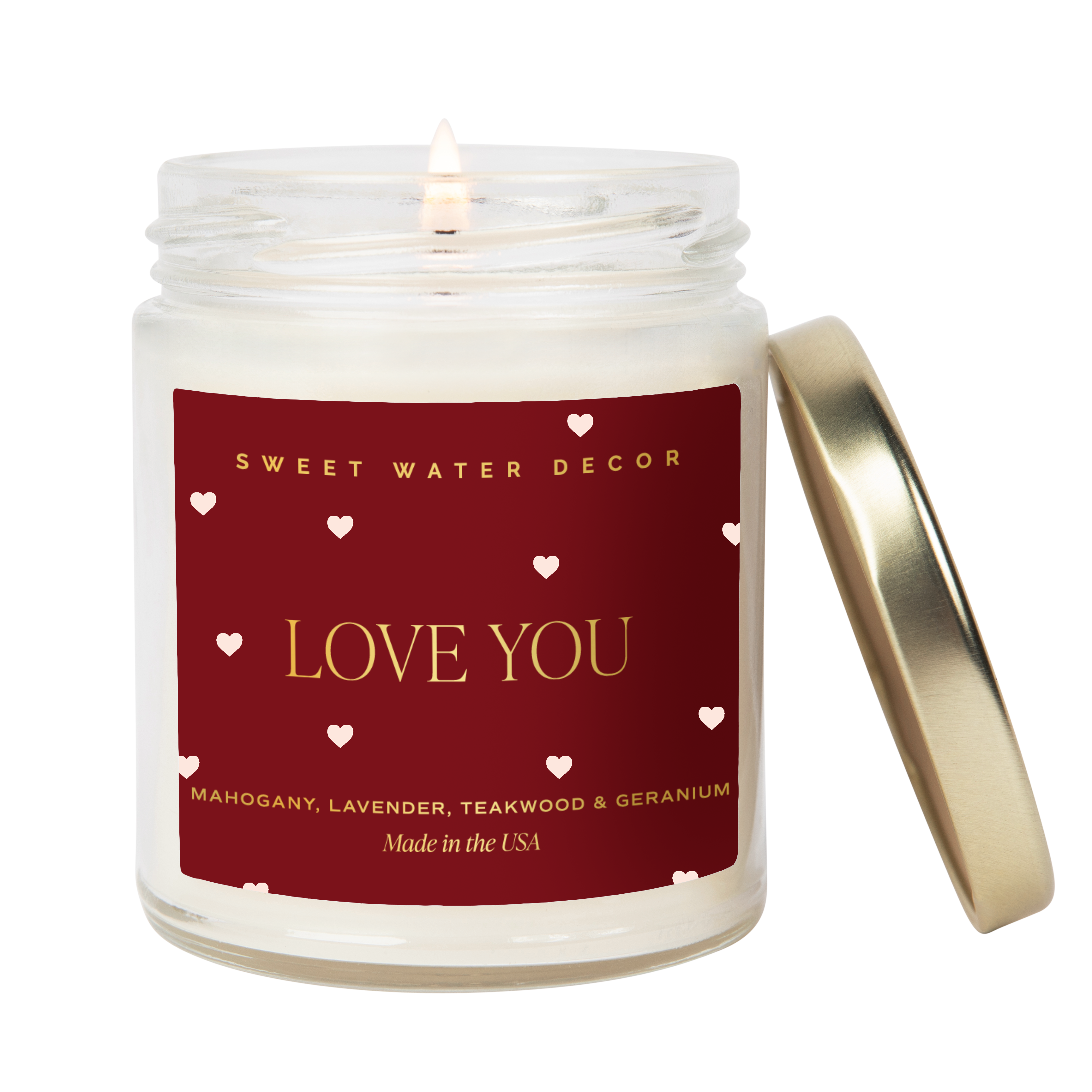 *NEW* Love You Soy Candle (Gold Foil) - Valentine&