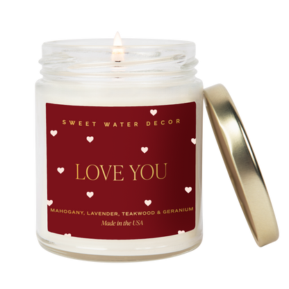 *NEW* Love You Soy Candle (Gold Foil) - Valentine&