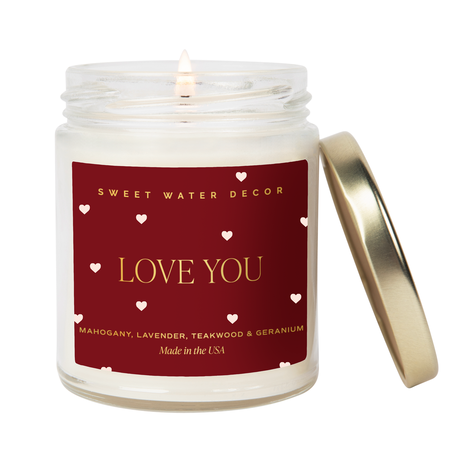 *NEW* Love You Soy Candle (Gold Foil) - Valentine&