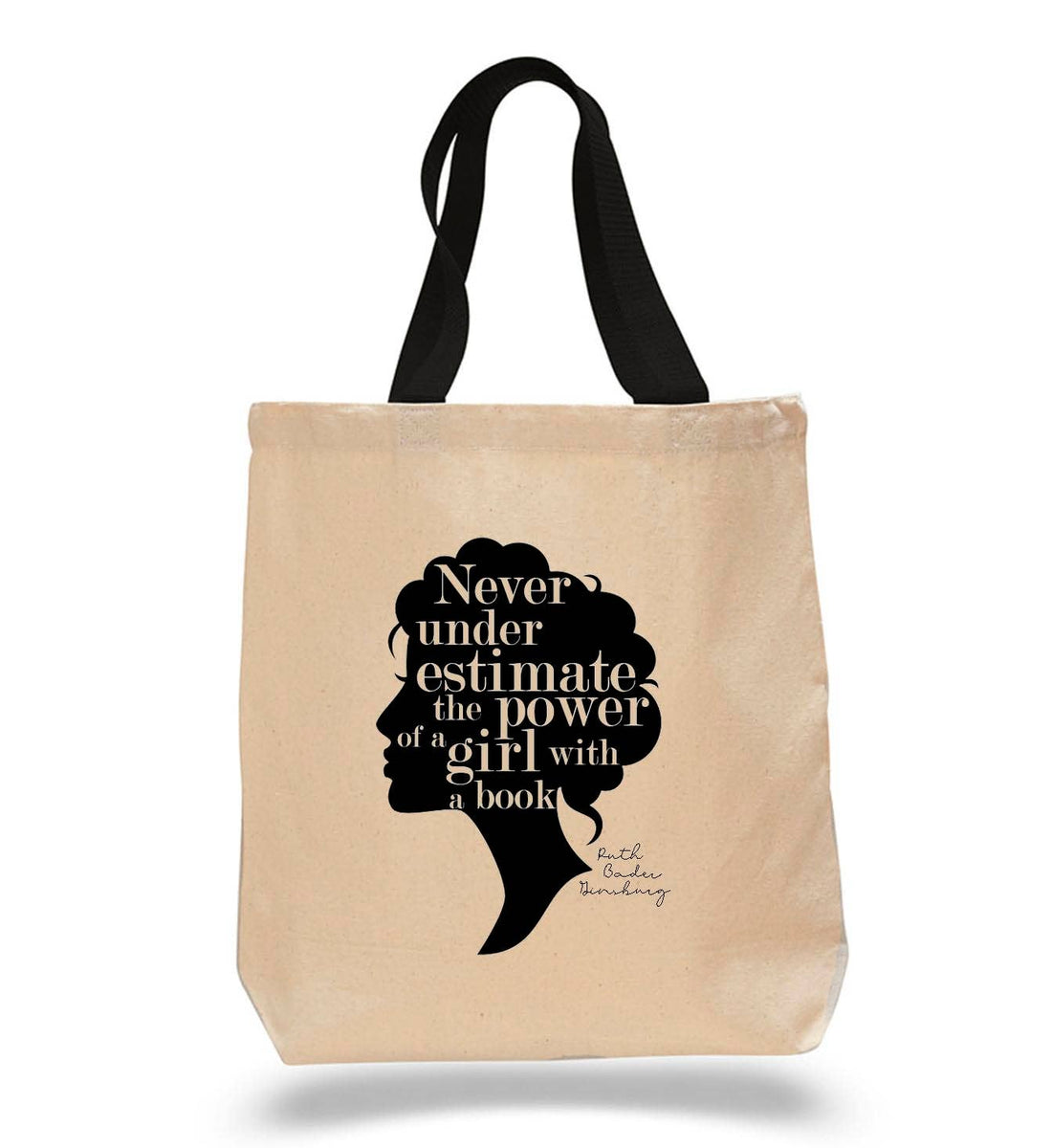 Never Underestimate the Power of a Girl Tote Bag