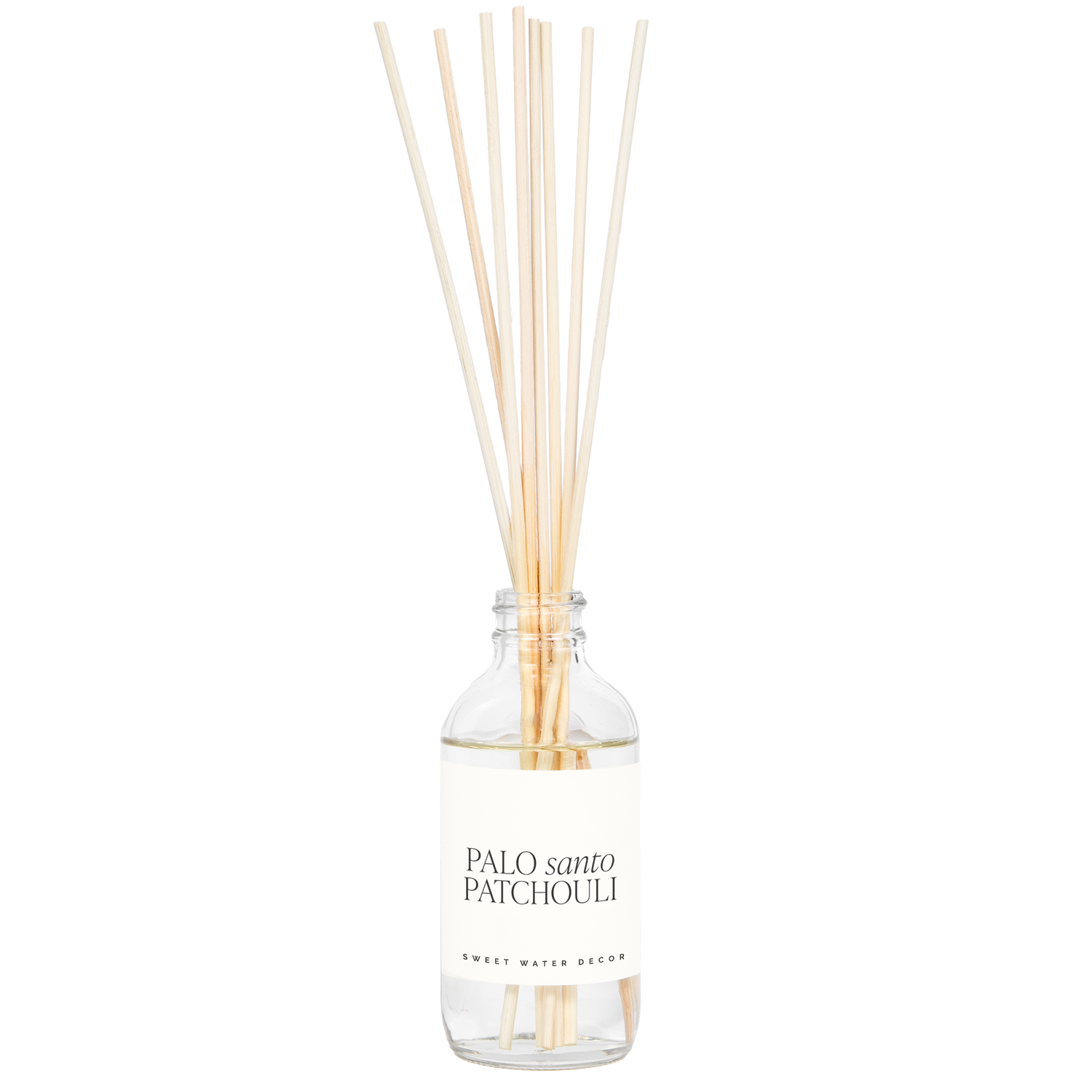 Palo Santo Patchouli Clear Reed Diffuser - Home Decor &amp; Gift
