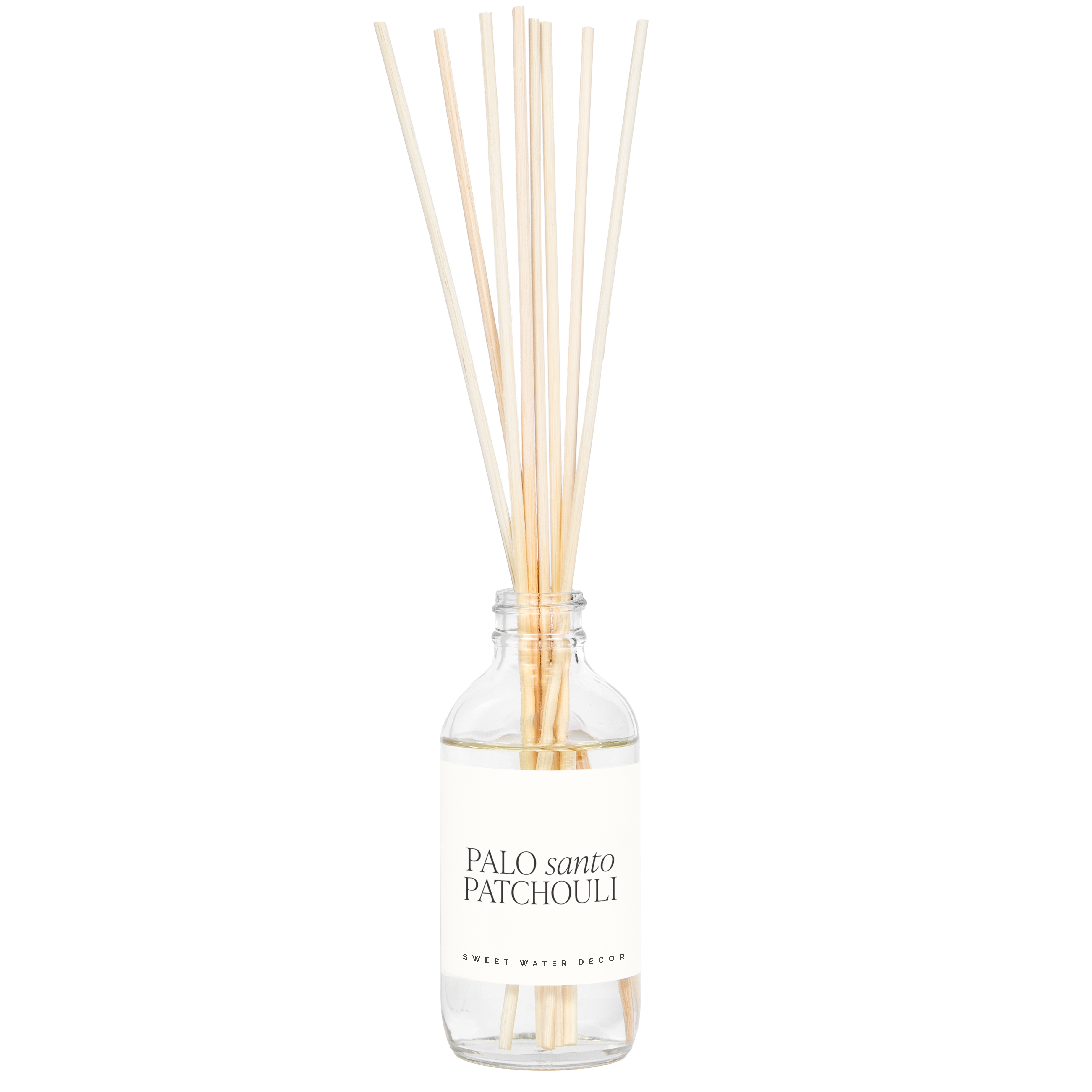 Palo Santo Patchouli Clear Reed Diffuser - Home Decor &amp; Gift