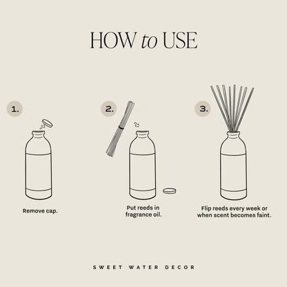Palo Santo Patchouli Clear Reed Diffuser - Home Decor &amp; Gift