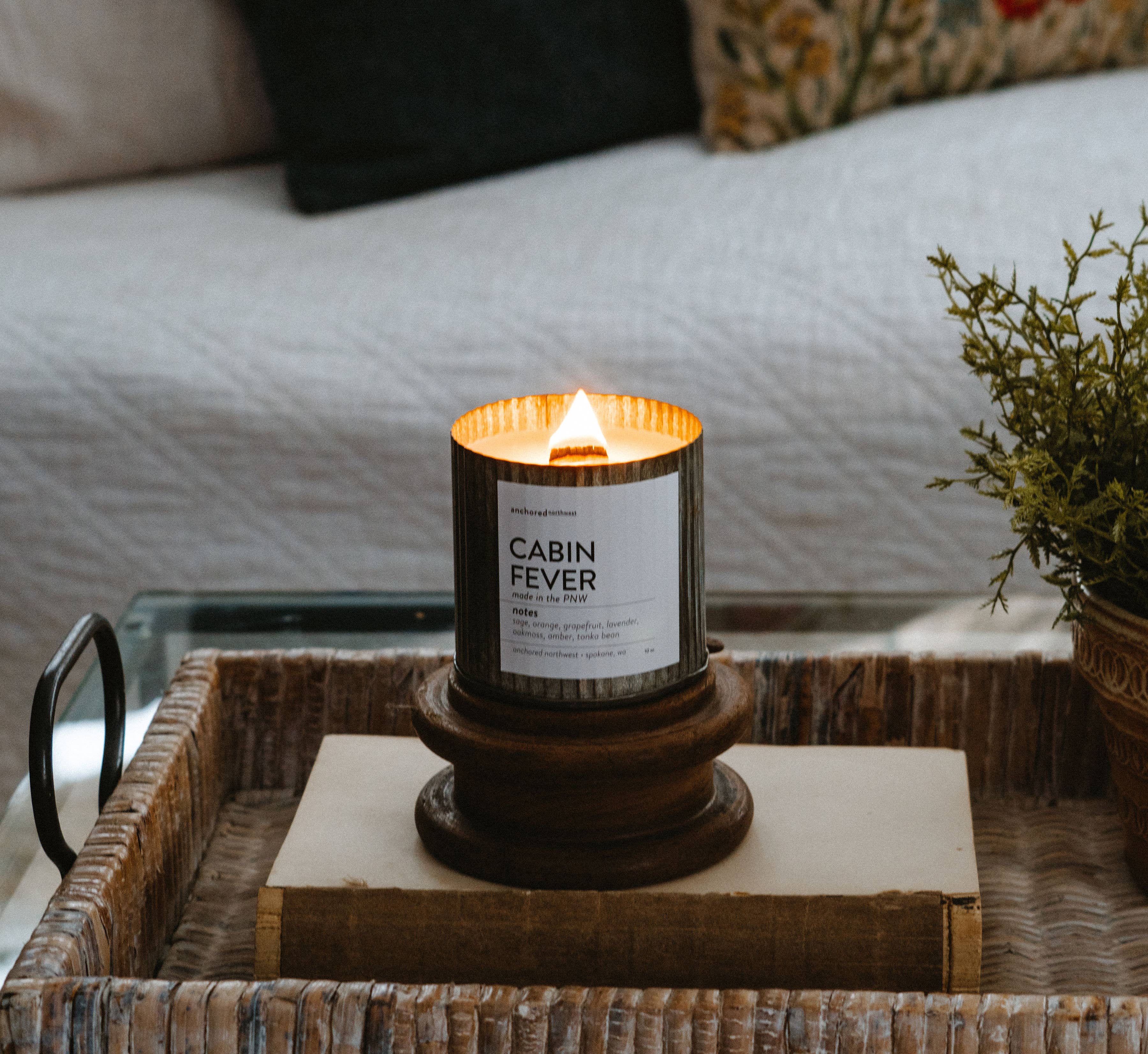 Staycation Wood Wick Rustic Farmhouse Soy Candle: 10oz