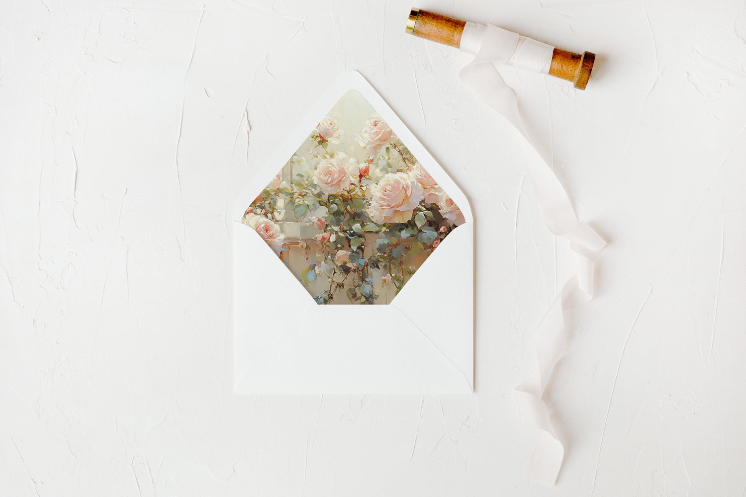 Airy Roses Envelope Liners