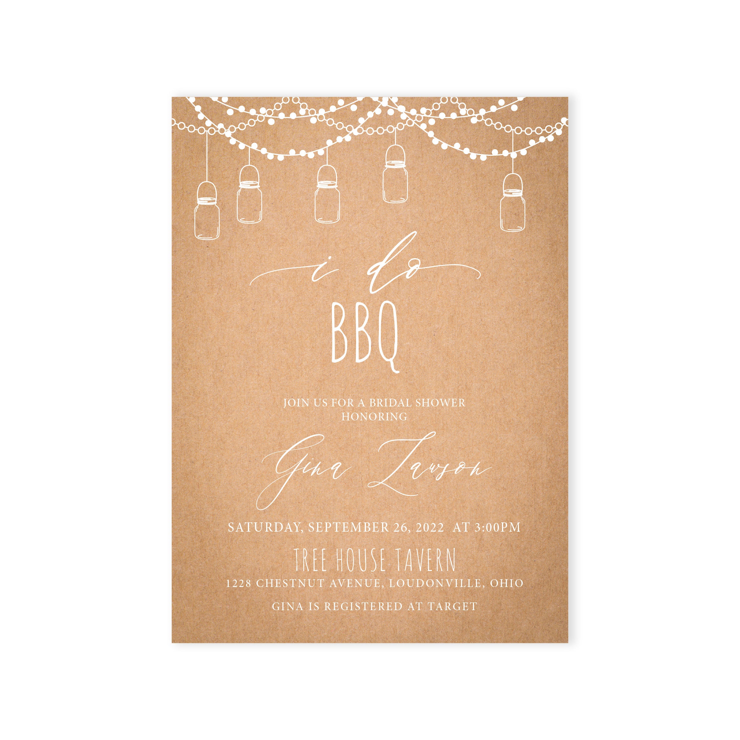 BBQ Bridal Shower Invite