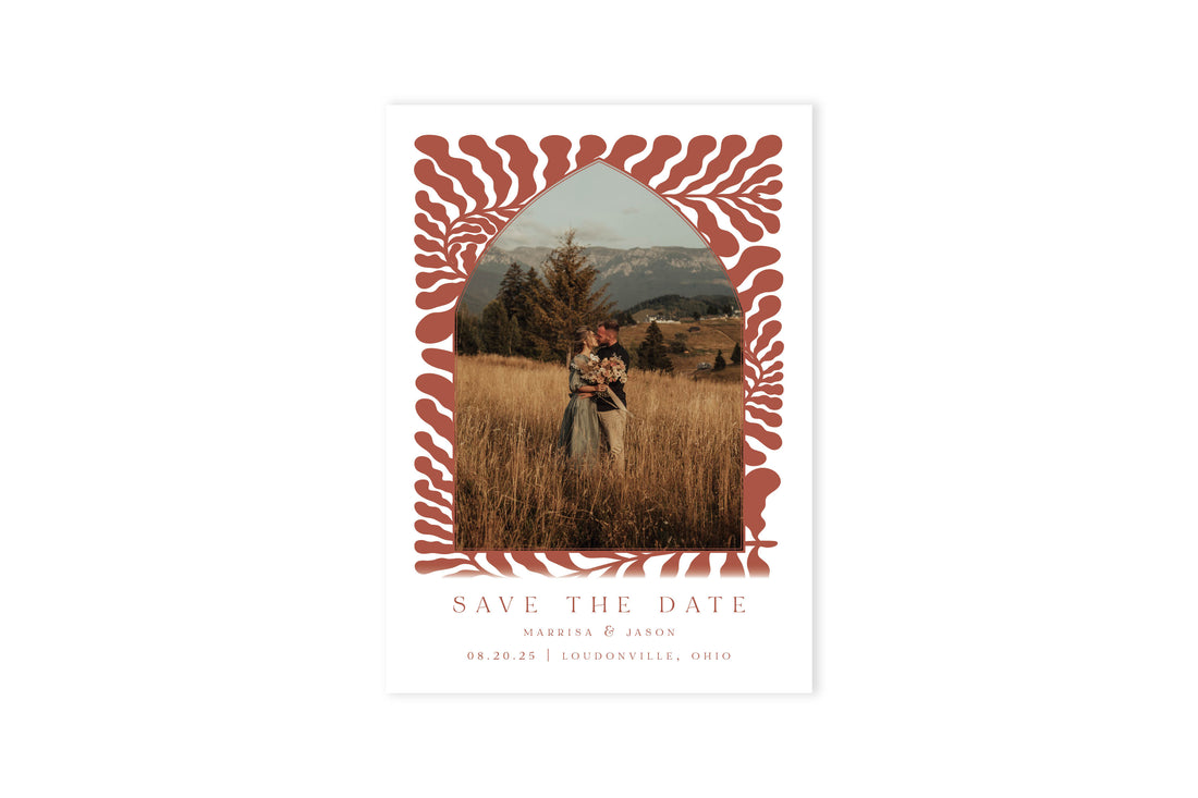Baked Clay Flora Save The Date