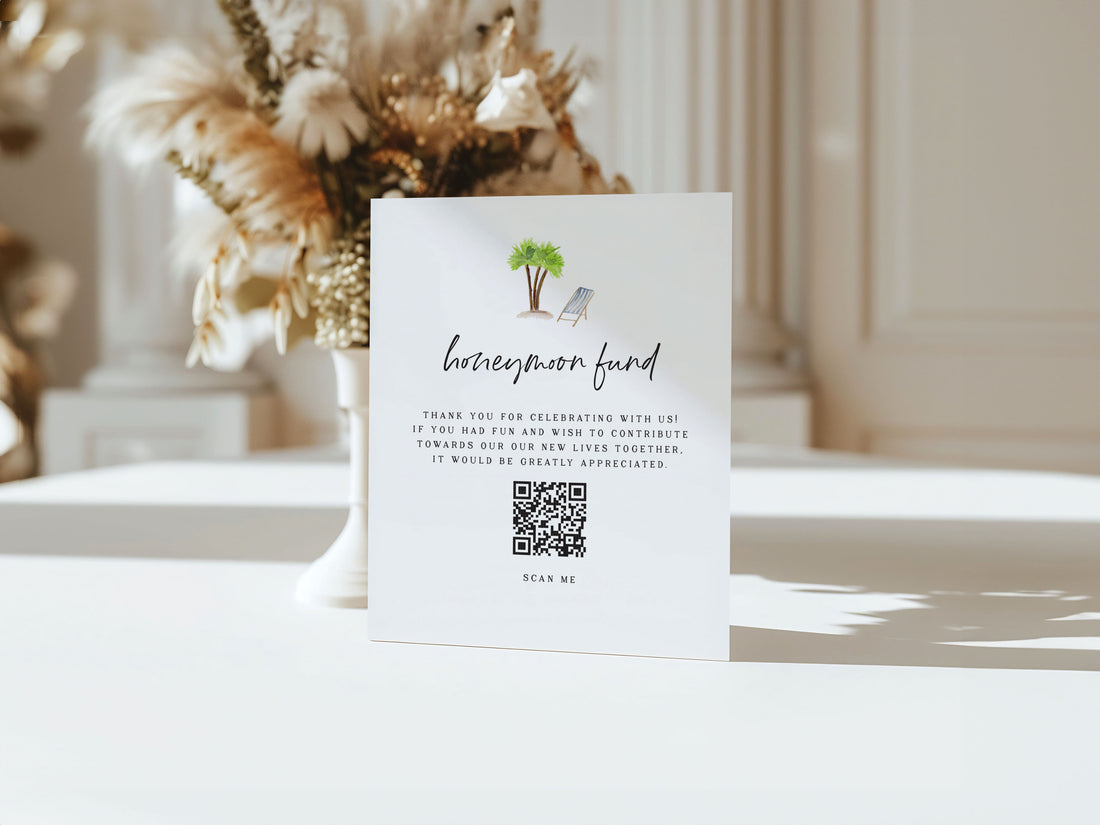 Beach Honeymoon Fund Sign