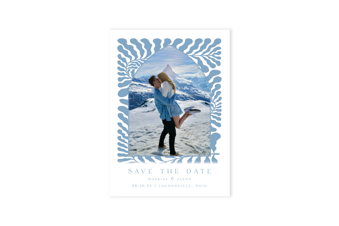 Blue Flora Save The Date