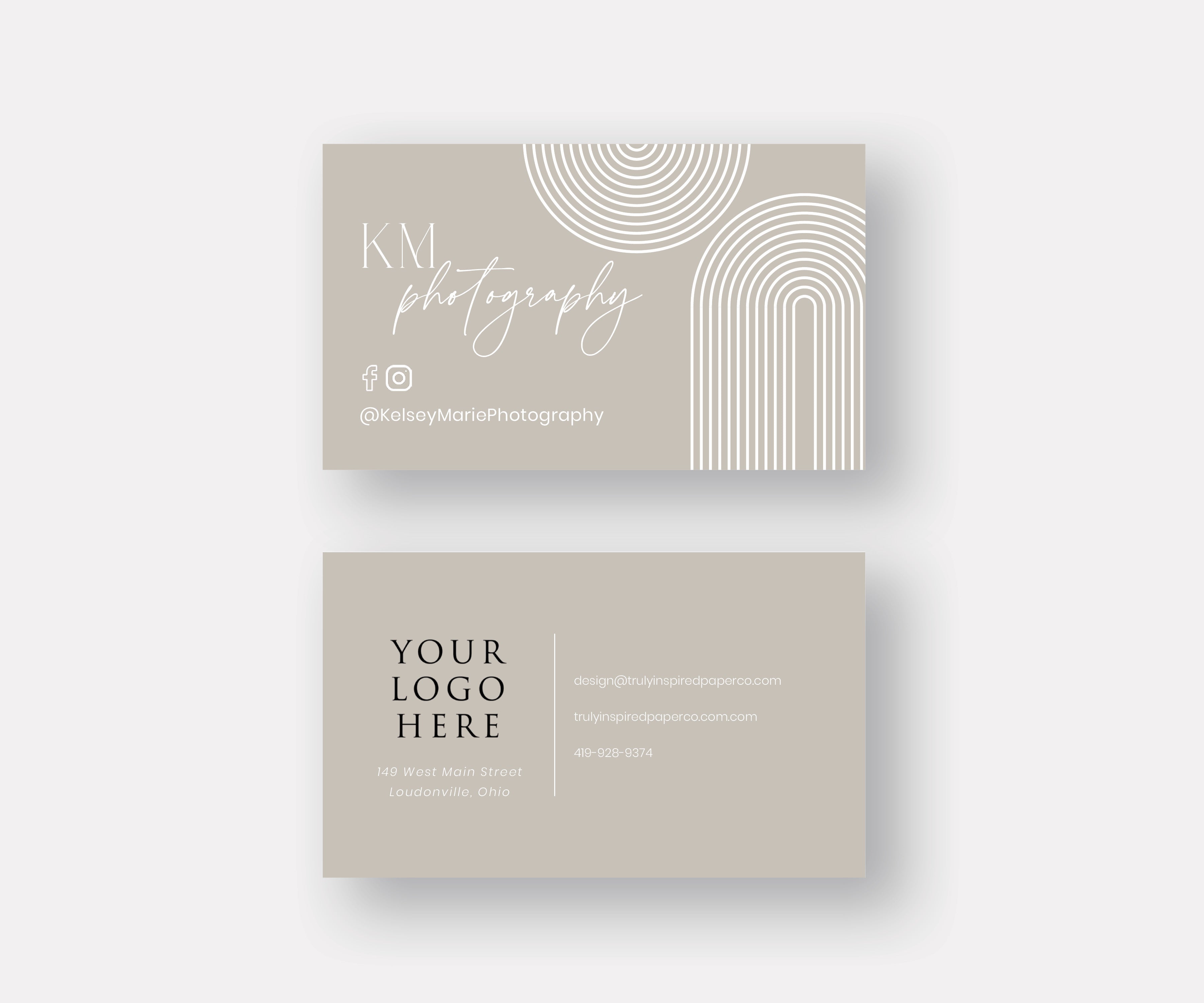 Bohemian Business Cards