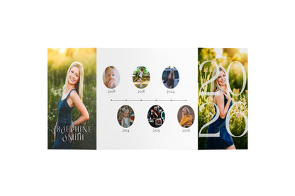 Boho Date Graduation Gate Fold Invitation