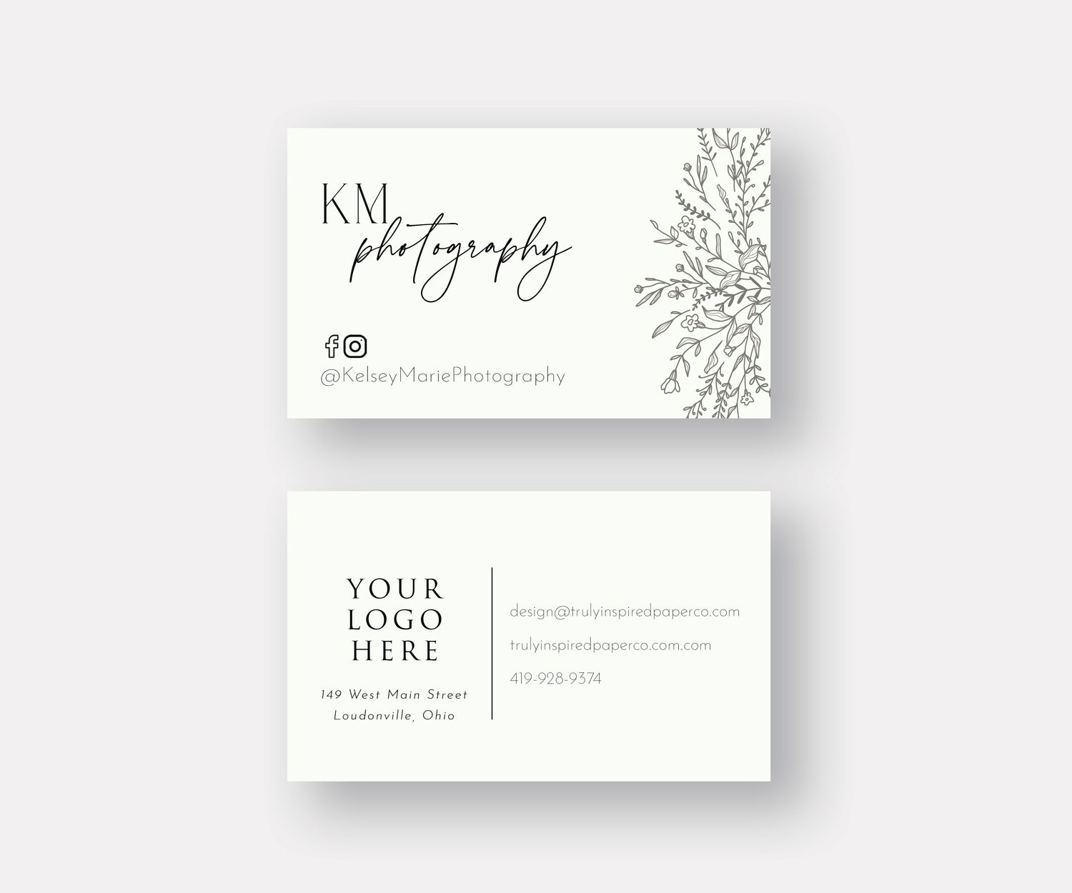 Botanical Business Cards