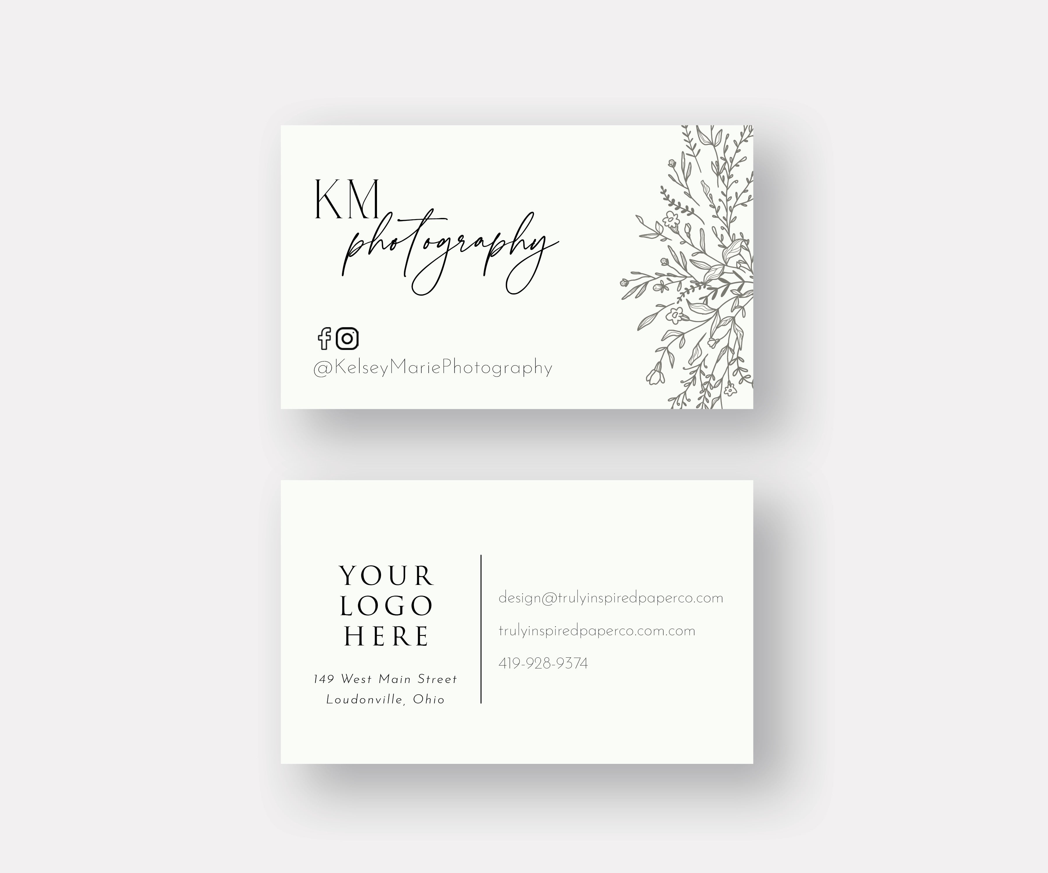 Botanical Business Cards