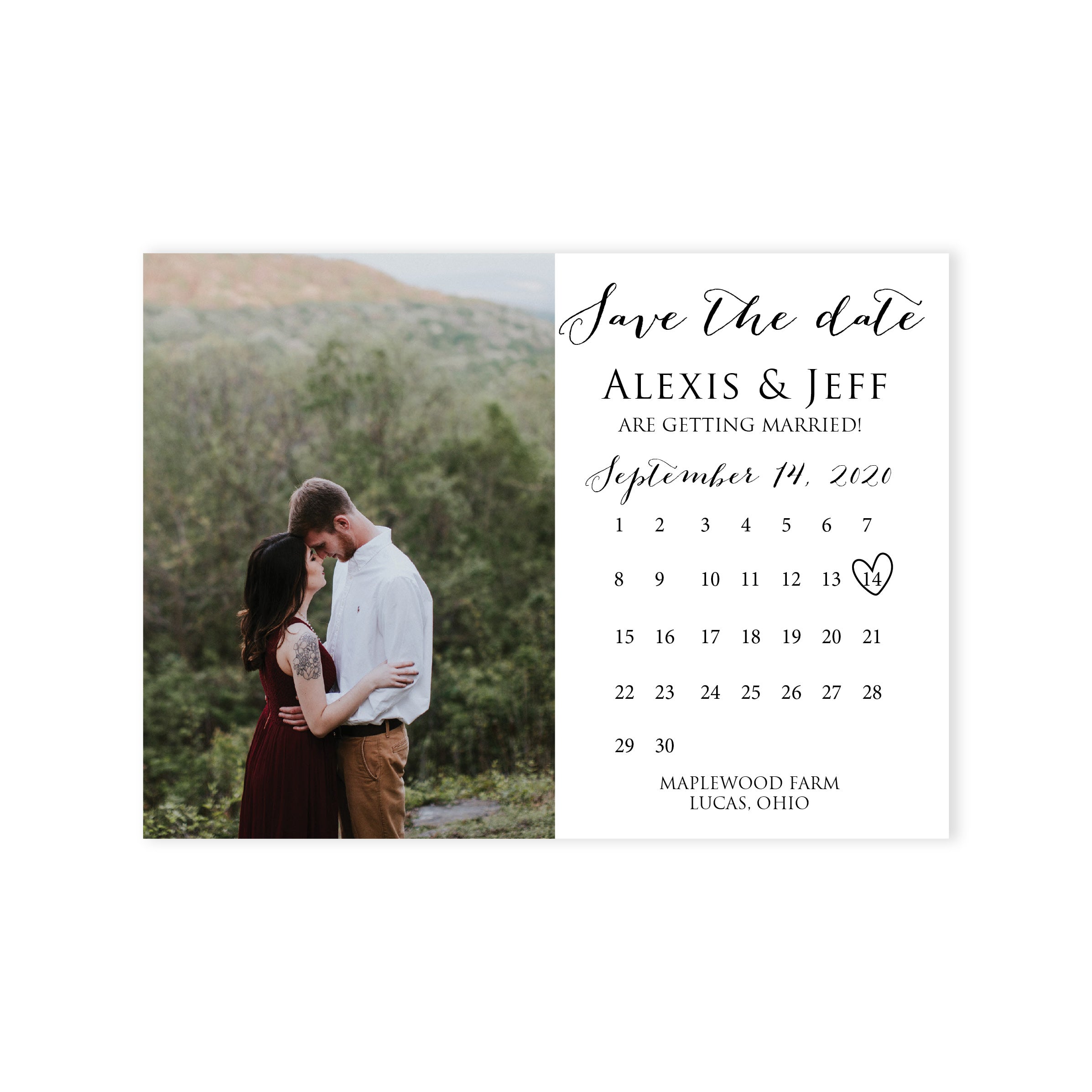 Calendar Save The Date