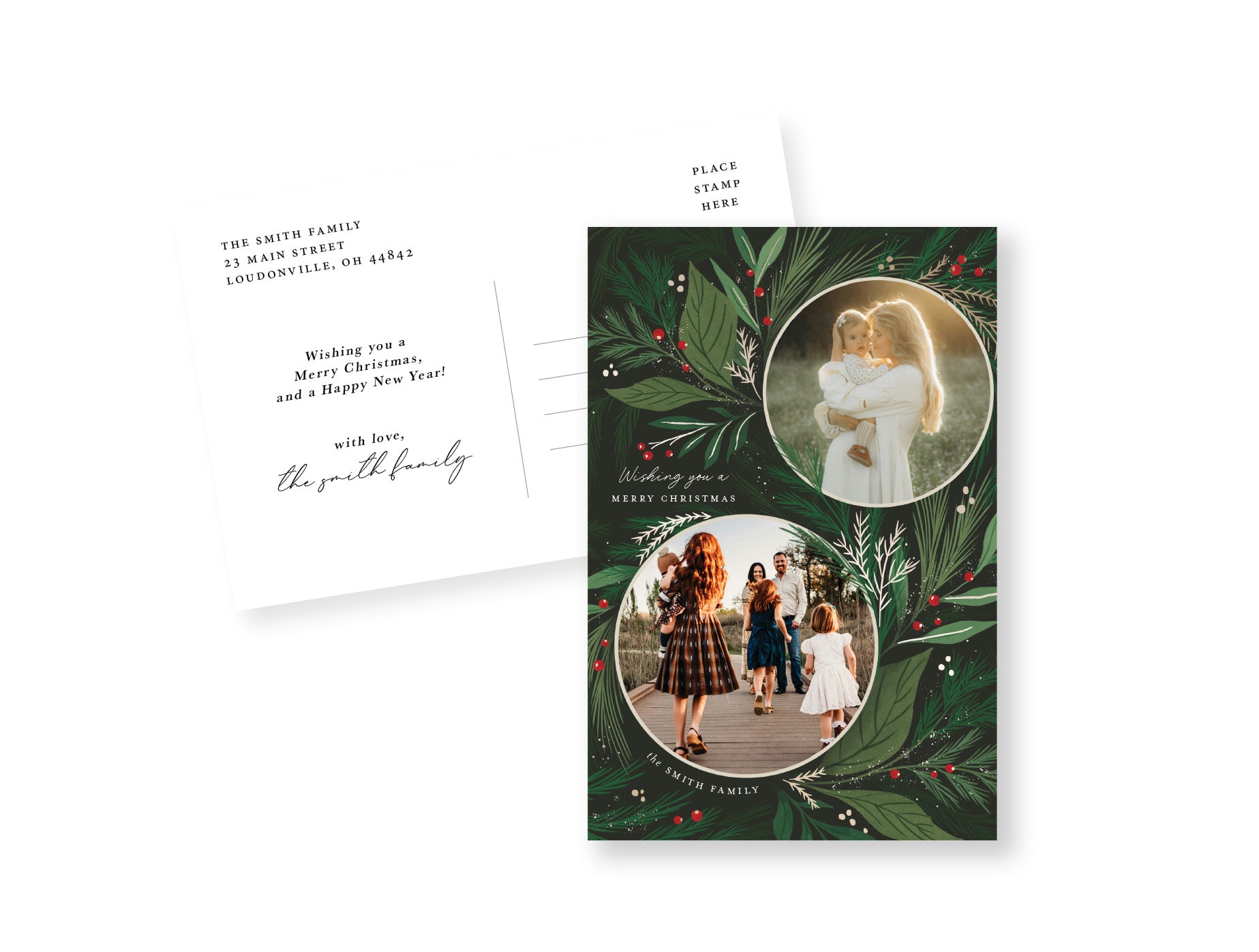 Charming Greenery Postcard