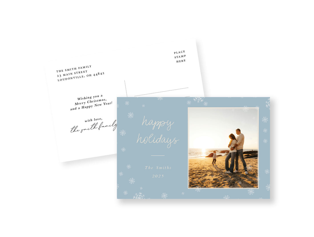 Dusty Blue Postcard