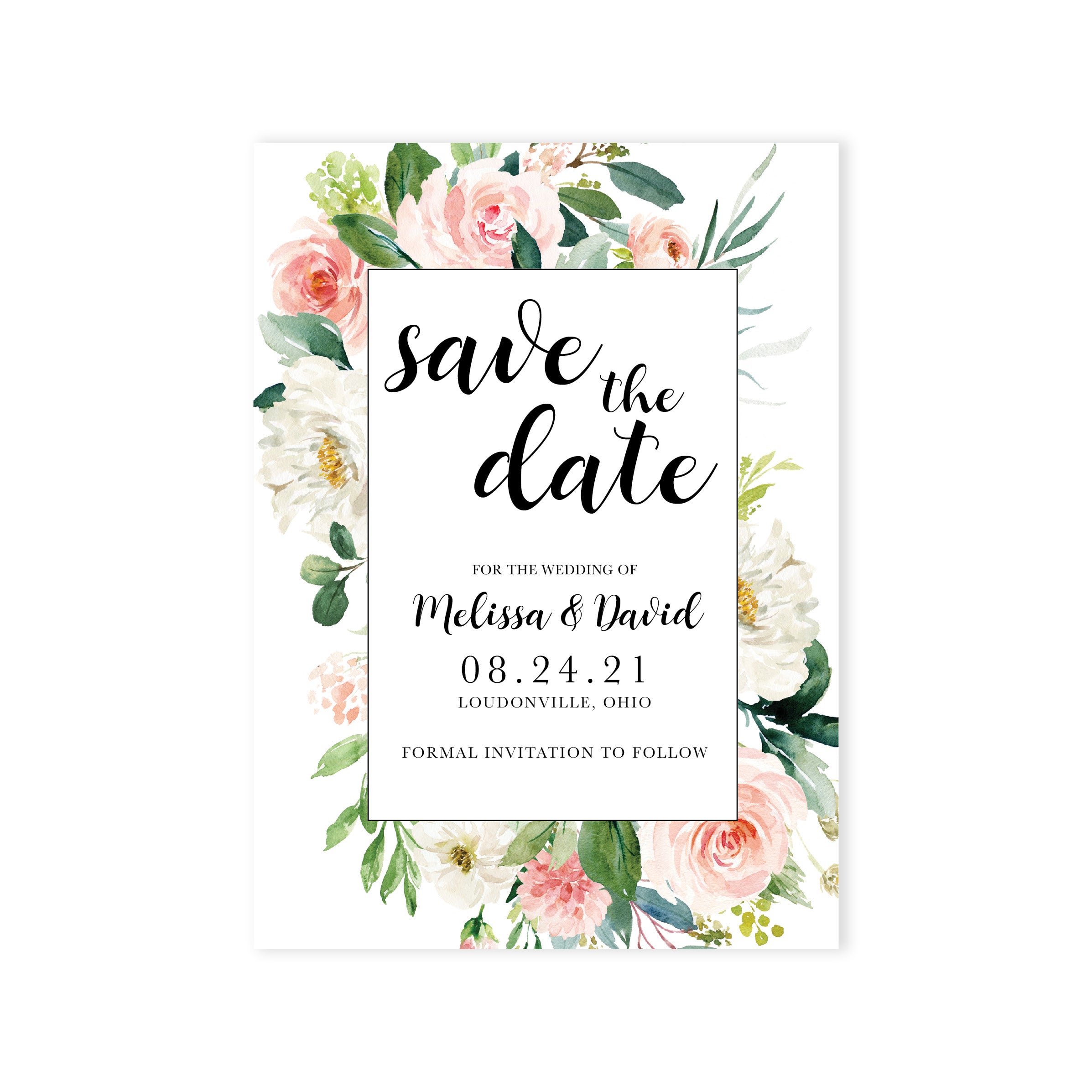 Ethereal Blush Save The Date