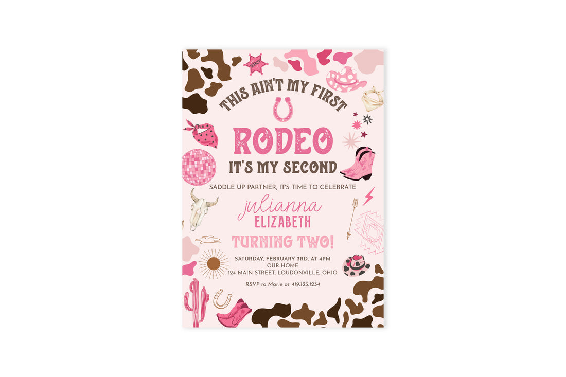 Rodeo Birthday Invitation