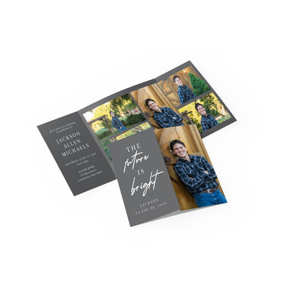 Future is Bright Graduation Gate Fold Invitation