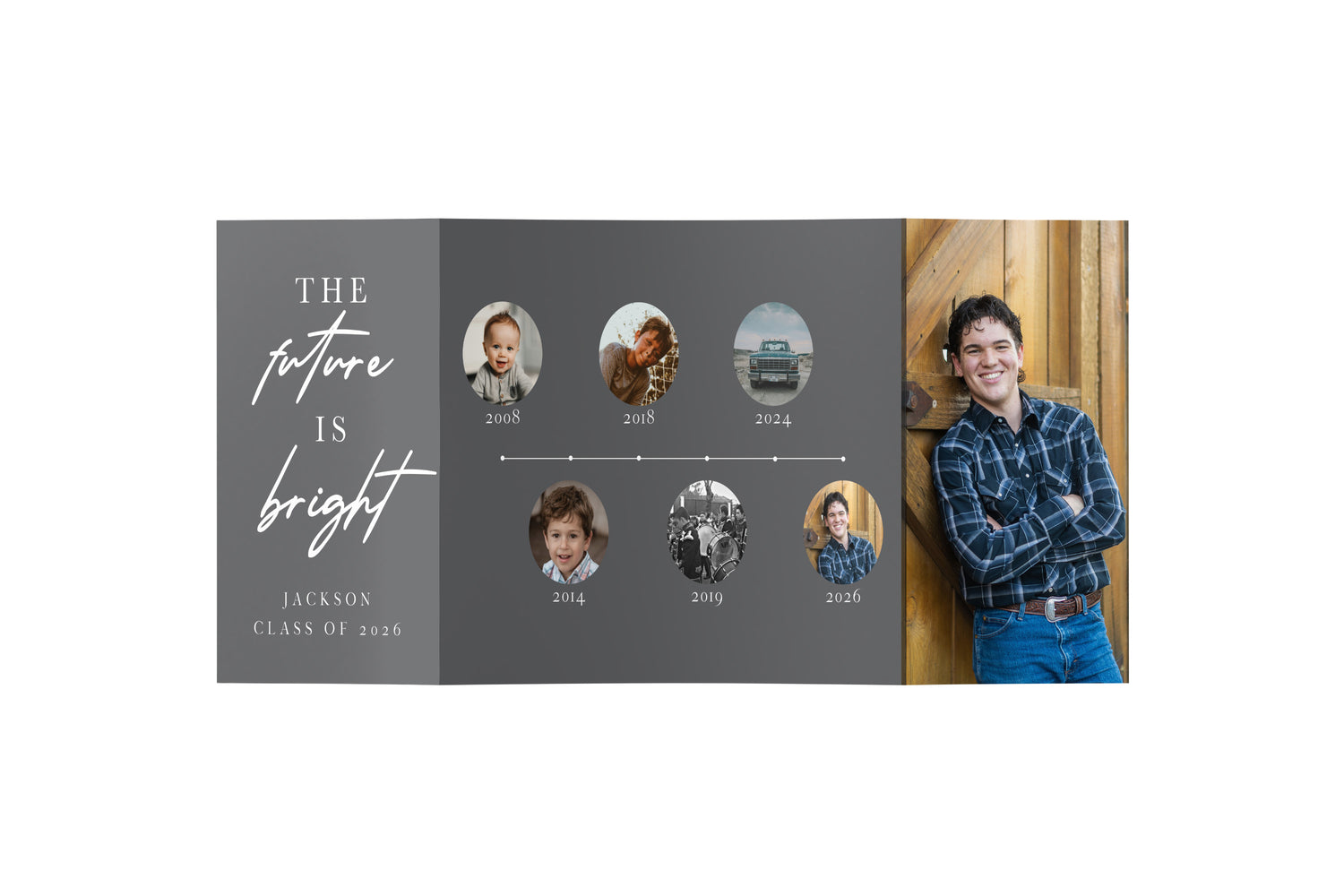 Future is Bright Graduation Gate Fold Invitation
