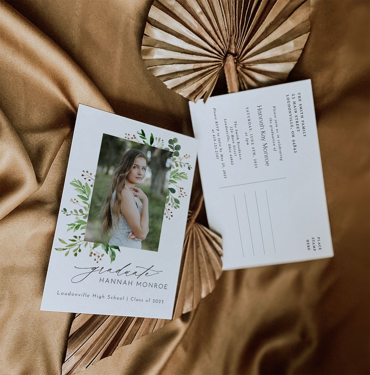 Greenery Target Card Greenery Postcard – Truly Inspired Paper Co.