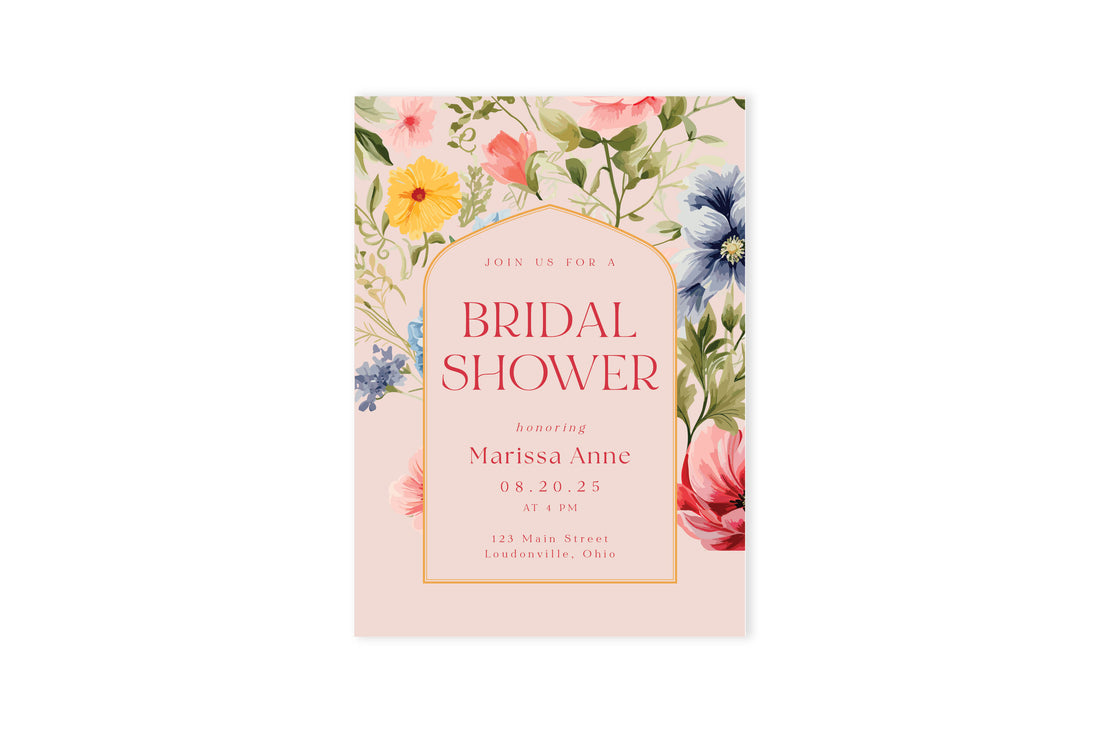 Hydrangeas Bridal Shower Invite