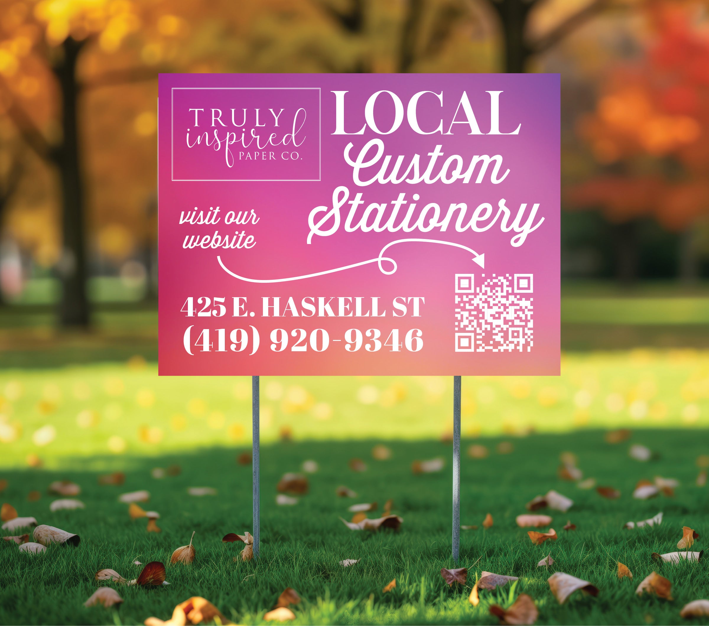 Local Yard Sign - 24x18