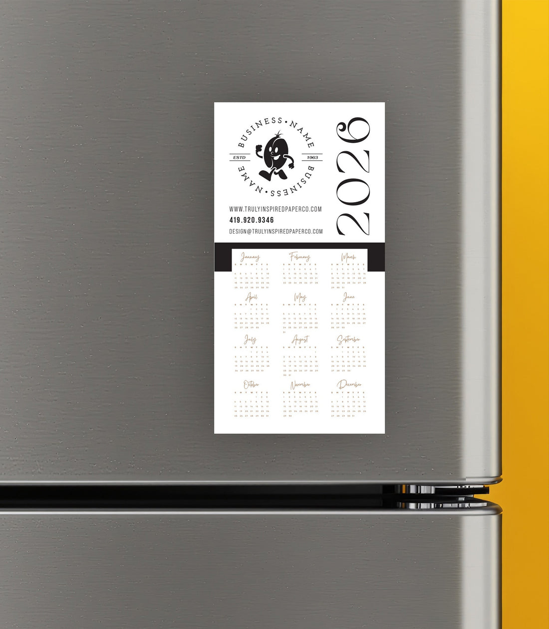 Logo Calendar Magnet